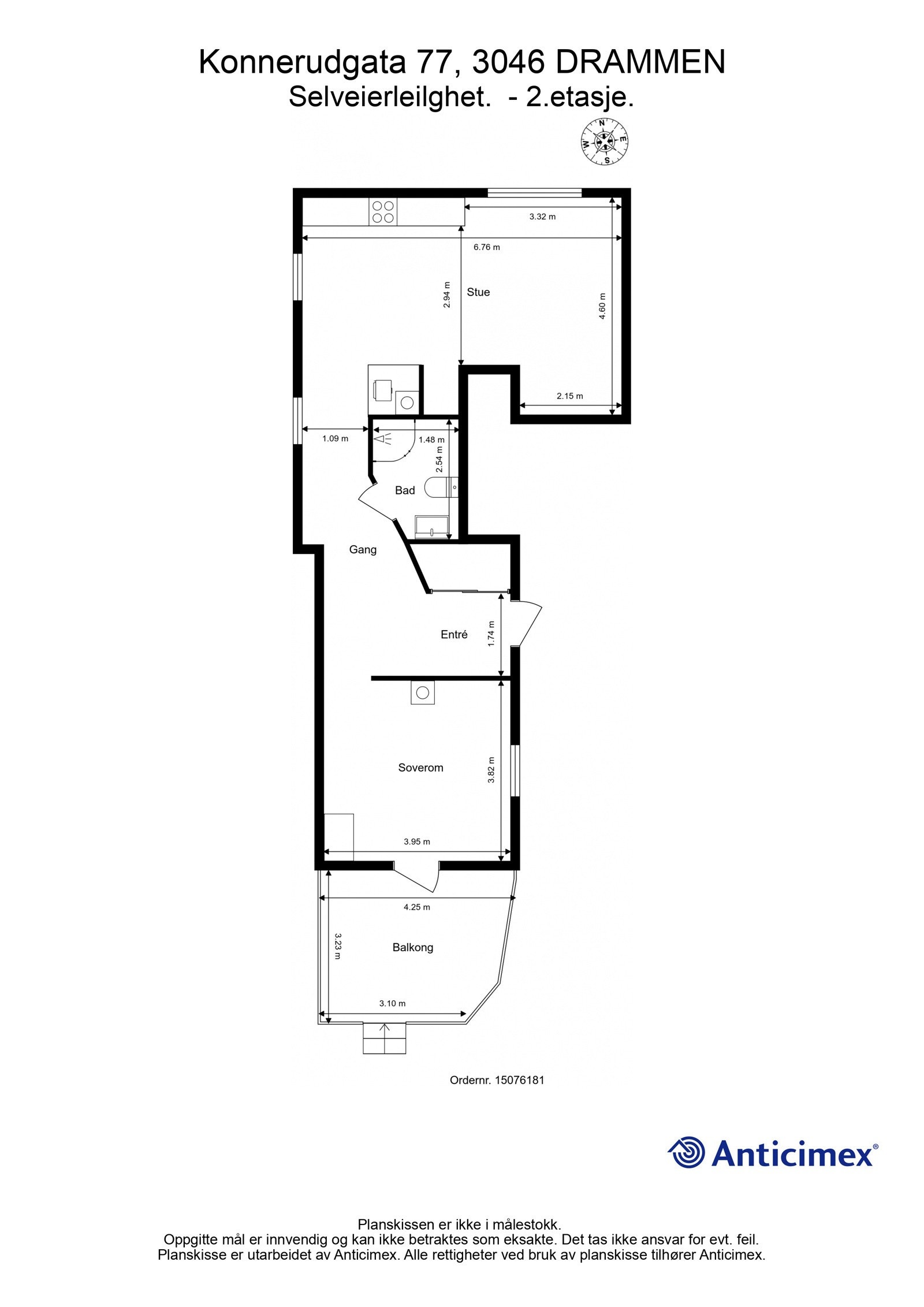 Plantegning - 2.etasje. Galleribilde