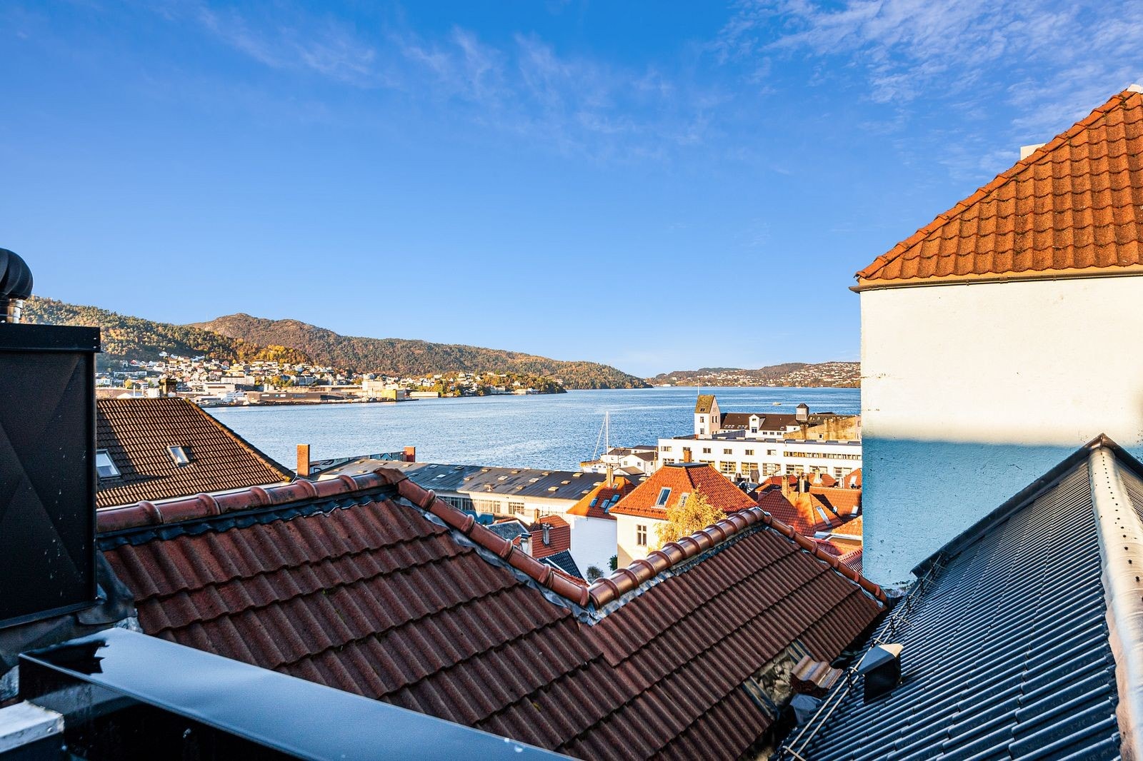 Utsikt fra takterrassen Galleribilde