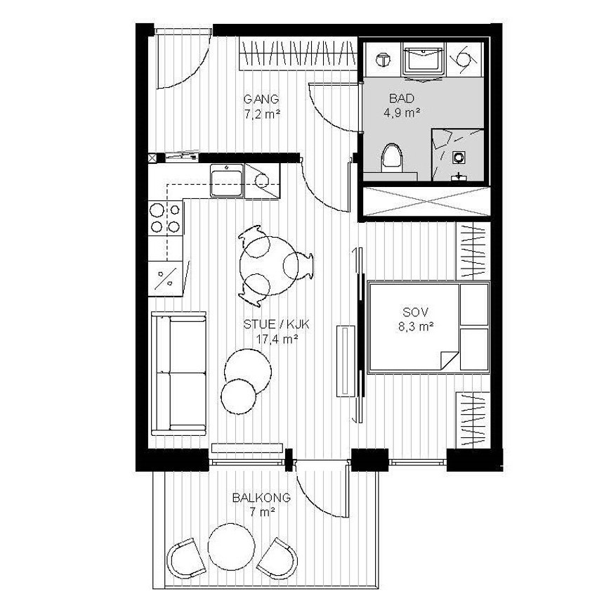 Plantegning Galleribilde