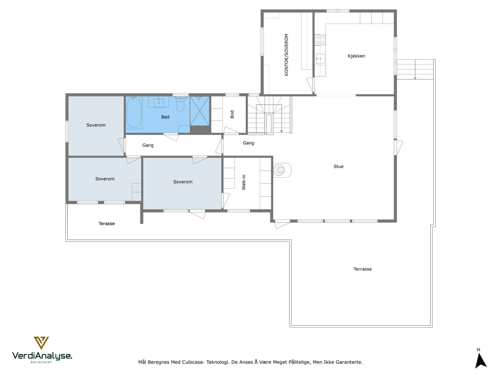 Plantegning hovedetasje Galleribilde