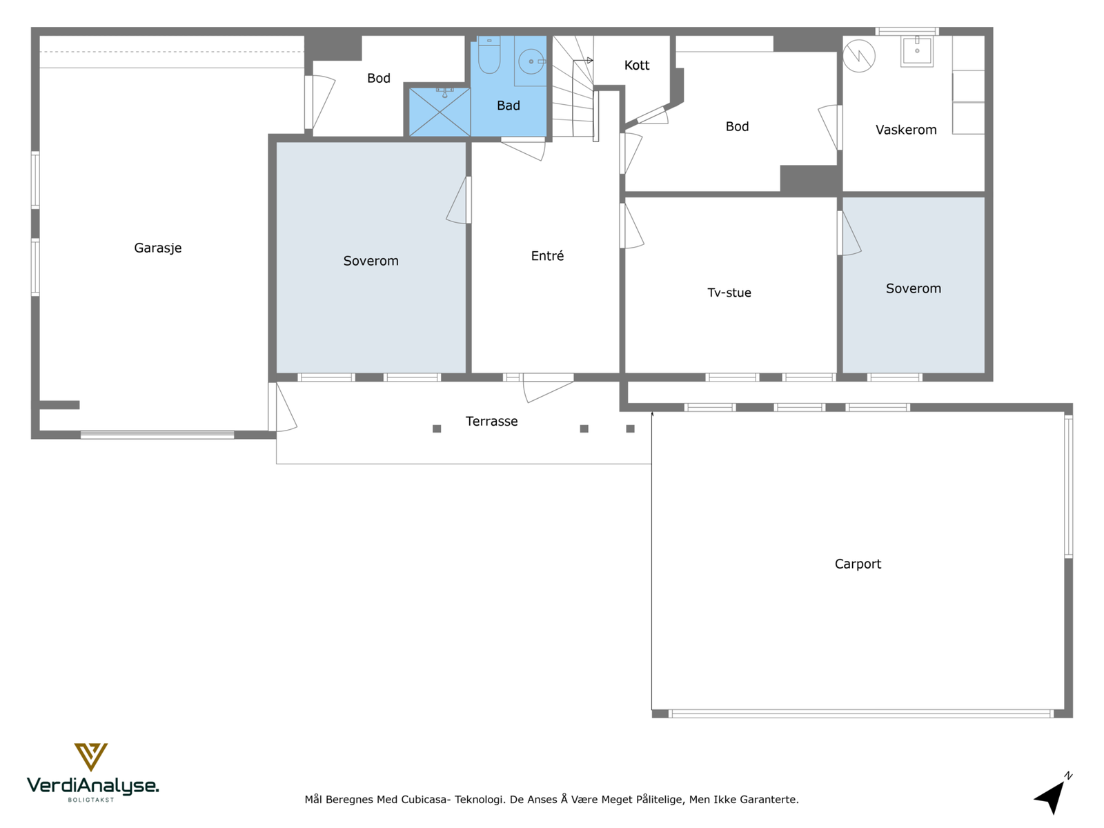 Plantegning underetasje Galleribilde