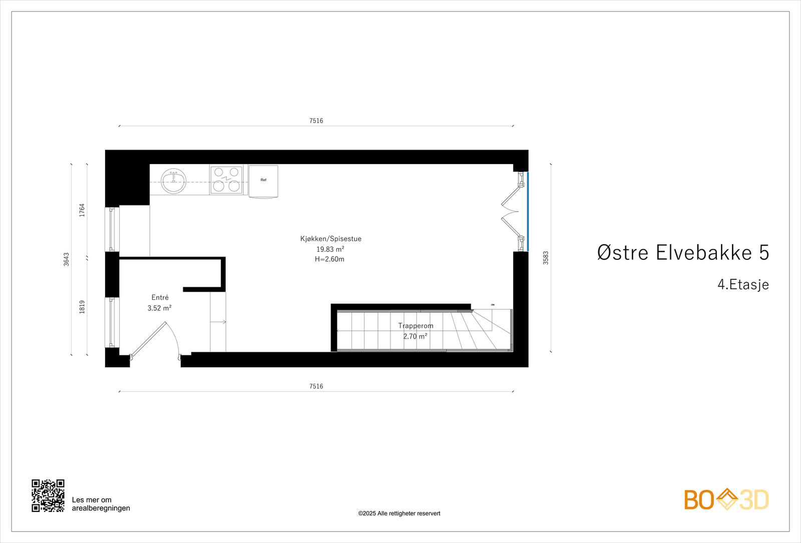 Plantegning 4. etasje. Galleribilde