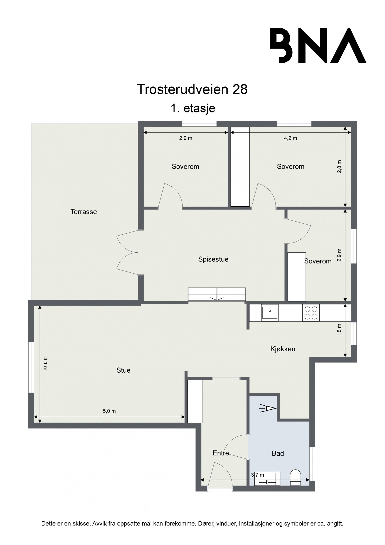 Plantegning Galleribilde