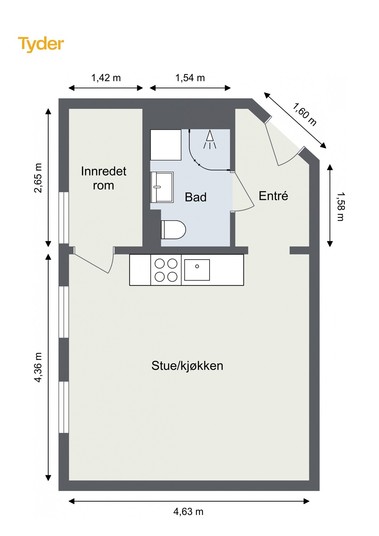 Plantegning. Galleribilde