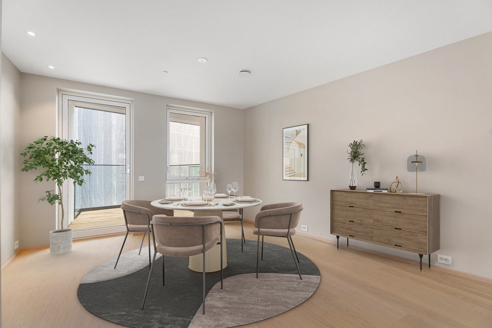 Utgang til balkong nummer to - perfekt for morgenkaffen. Galleribilde