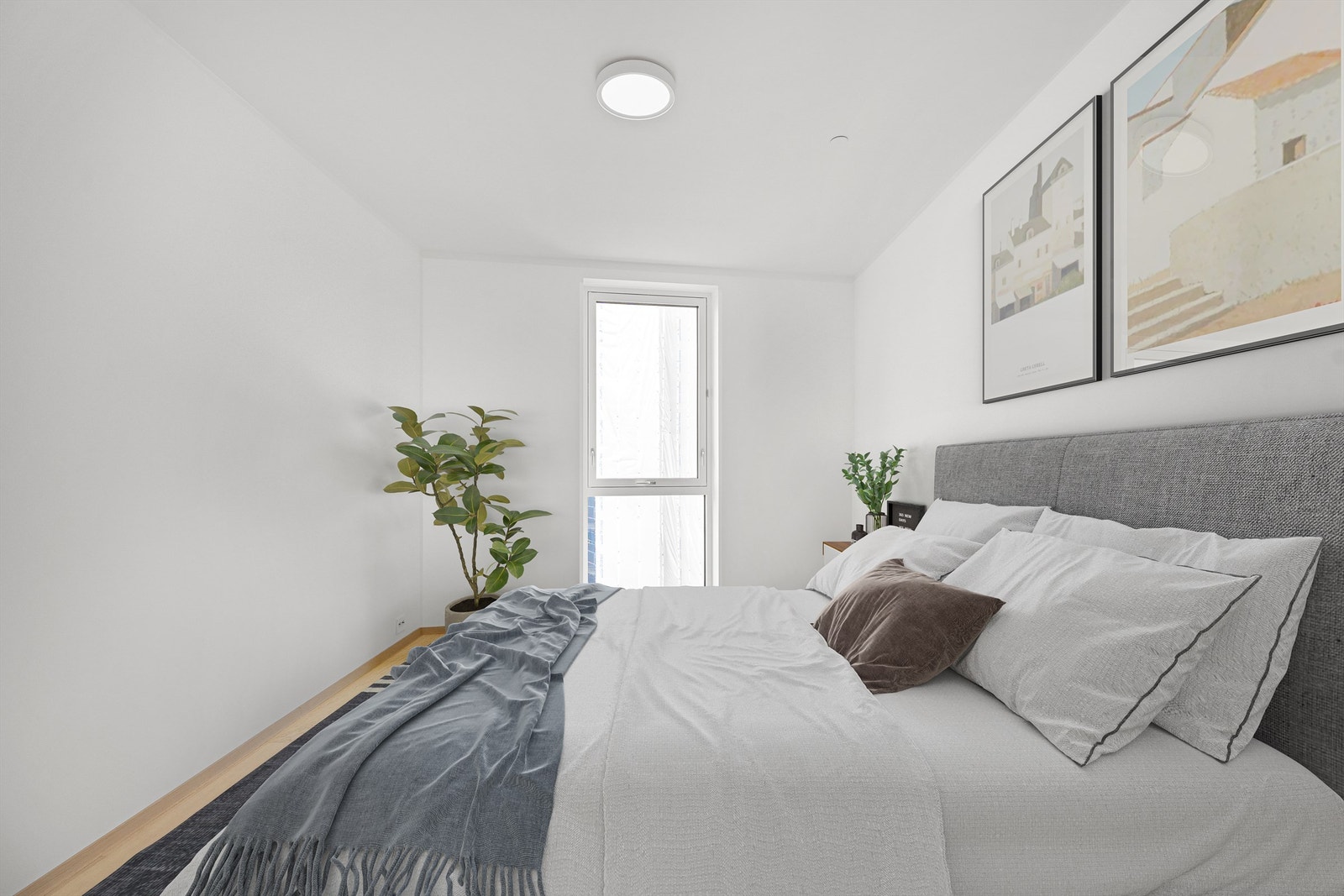 Lyst og fint soverom. Galleribilde