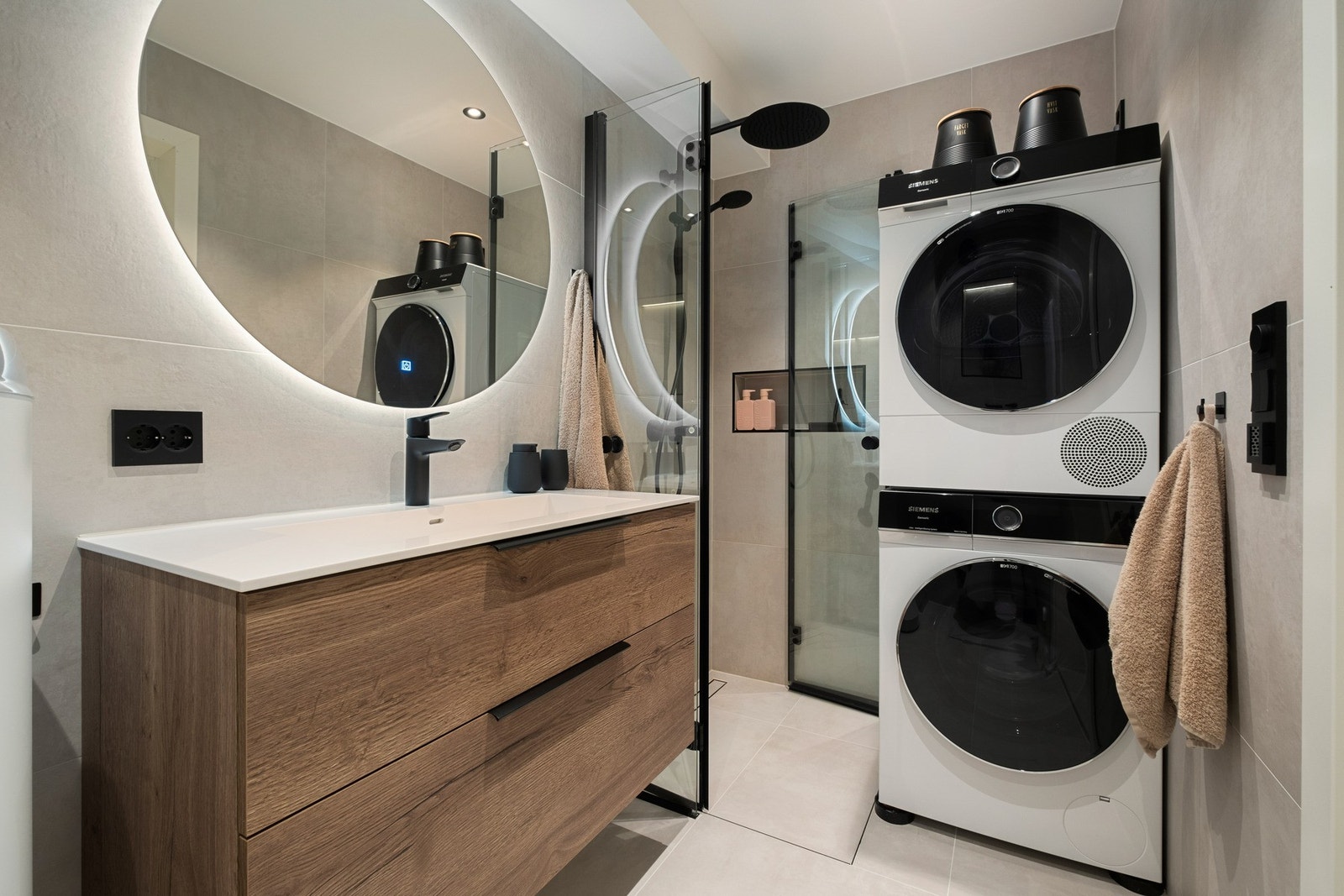 Pent flislagt bad som ble pusset opp i 2024 Galleribilde