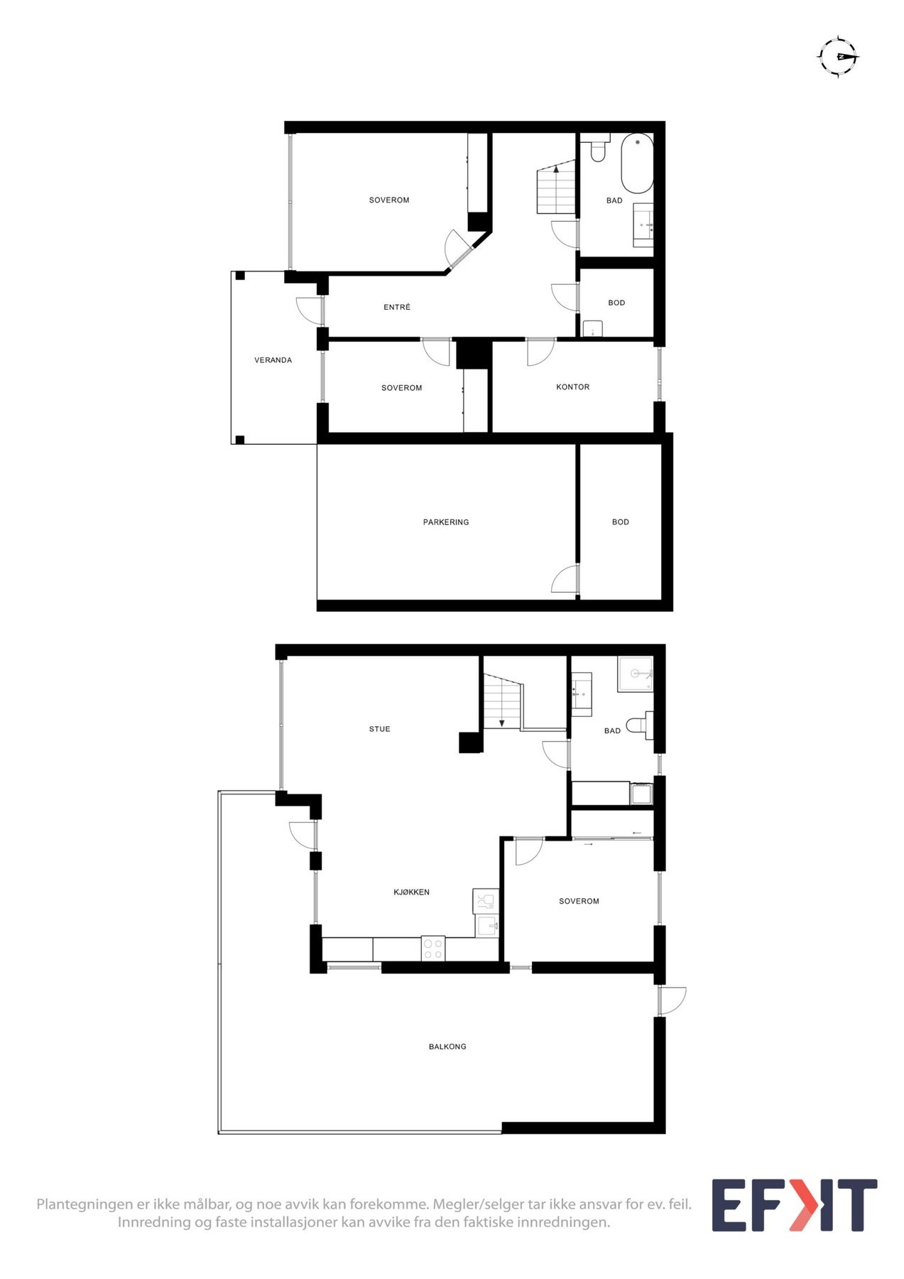 Boligens planløsning - Her vil du bo godt i et trivelig og familievennlig nabolag på Skodje - velkommen på visning! Galleribilde