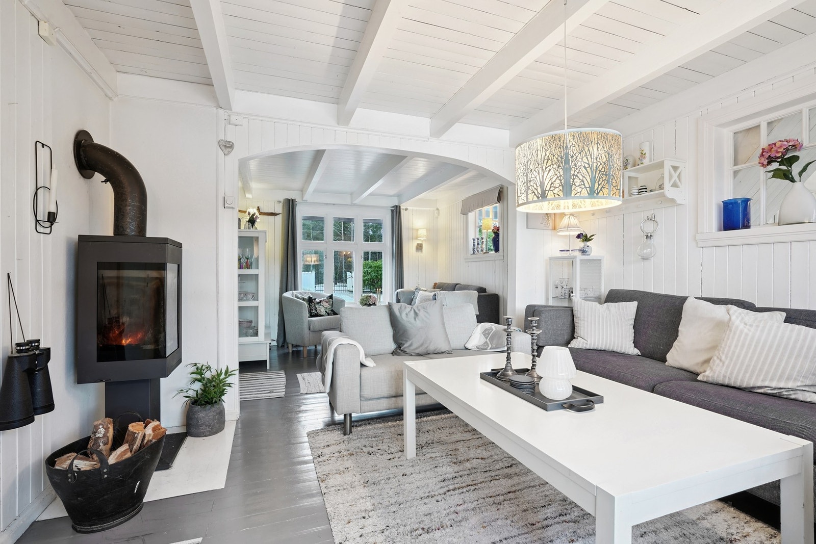 Vedovnen fra Nordpeis sørger for en lun atmosfære på kaldere dager. Galleribilde