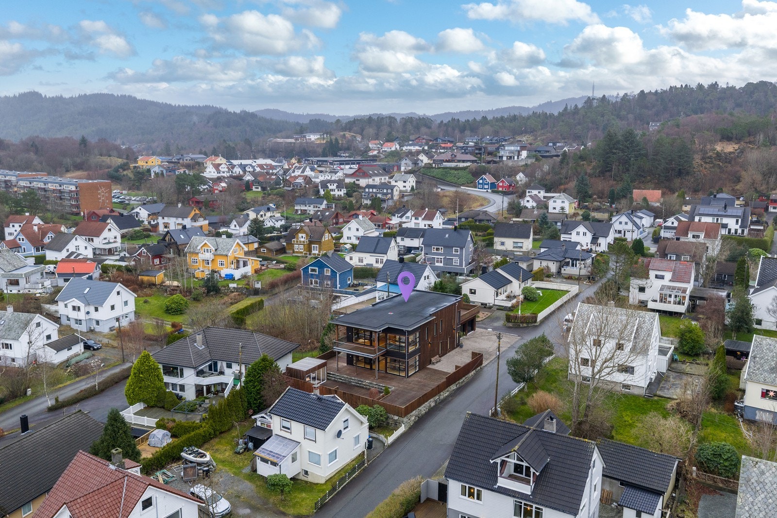 Luftbilde mot nordøst Galleribilde