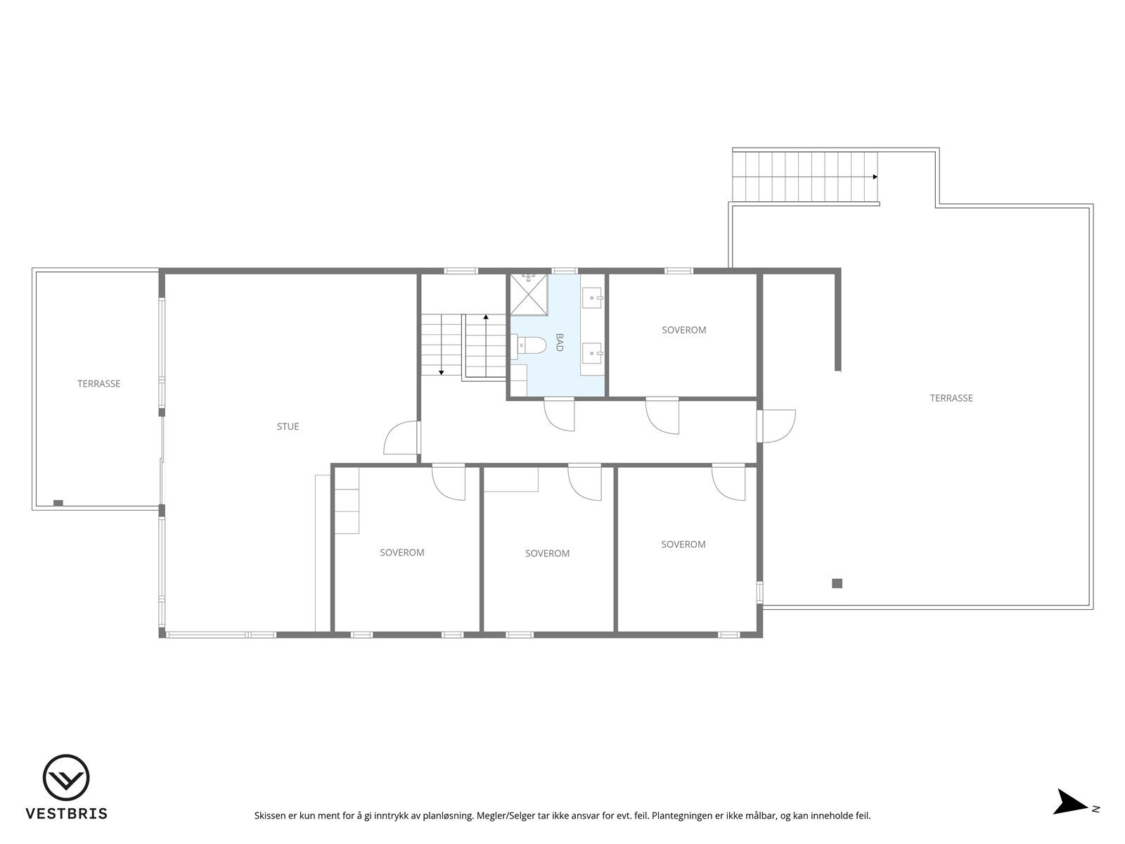 Planløsning 2. etasje Galleribilde