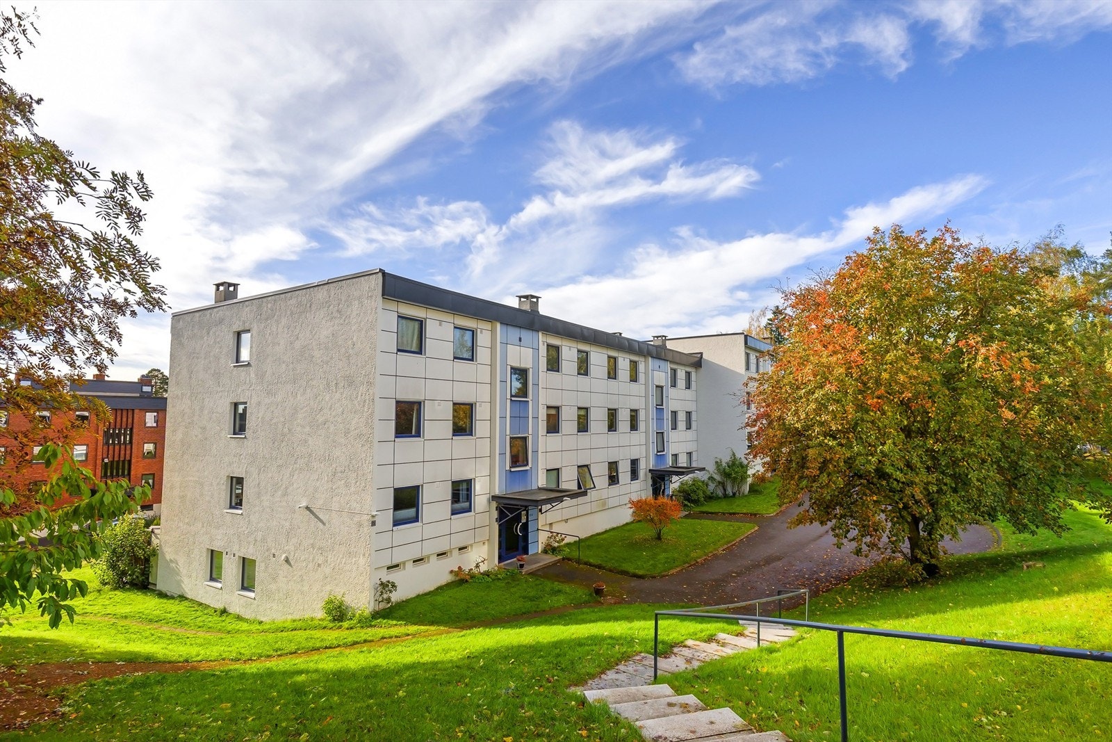 Bygget har en pen fasade. Galleribilde