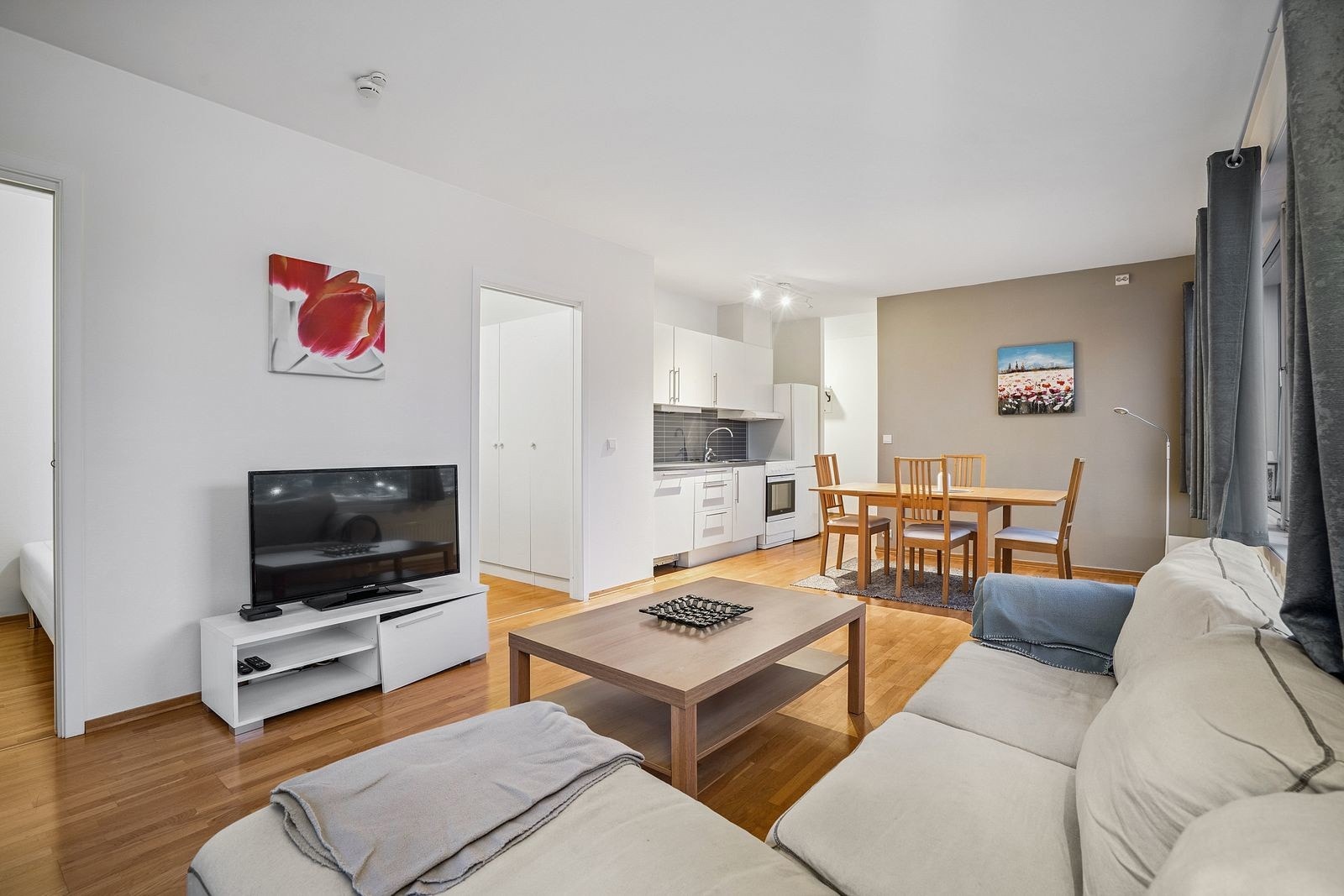 Leiligheten har smart planløsning. Galleribilde