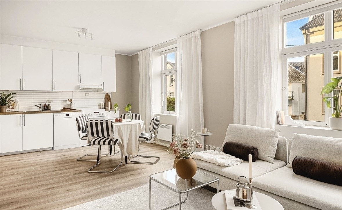 Stue/kjøkken: 25.8 kvm Galleribilde