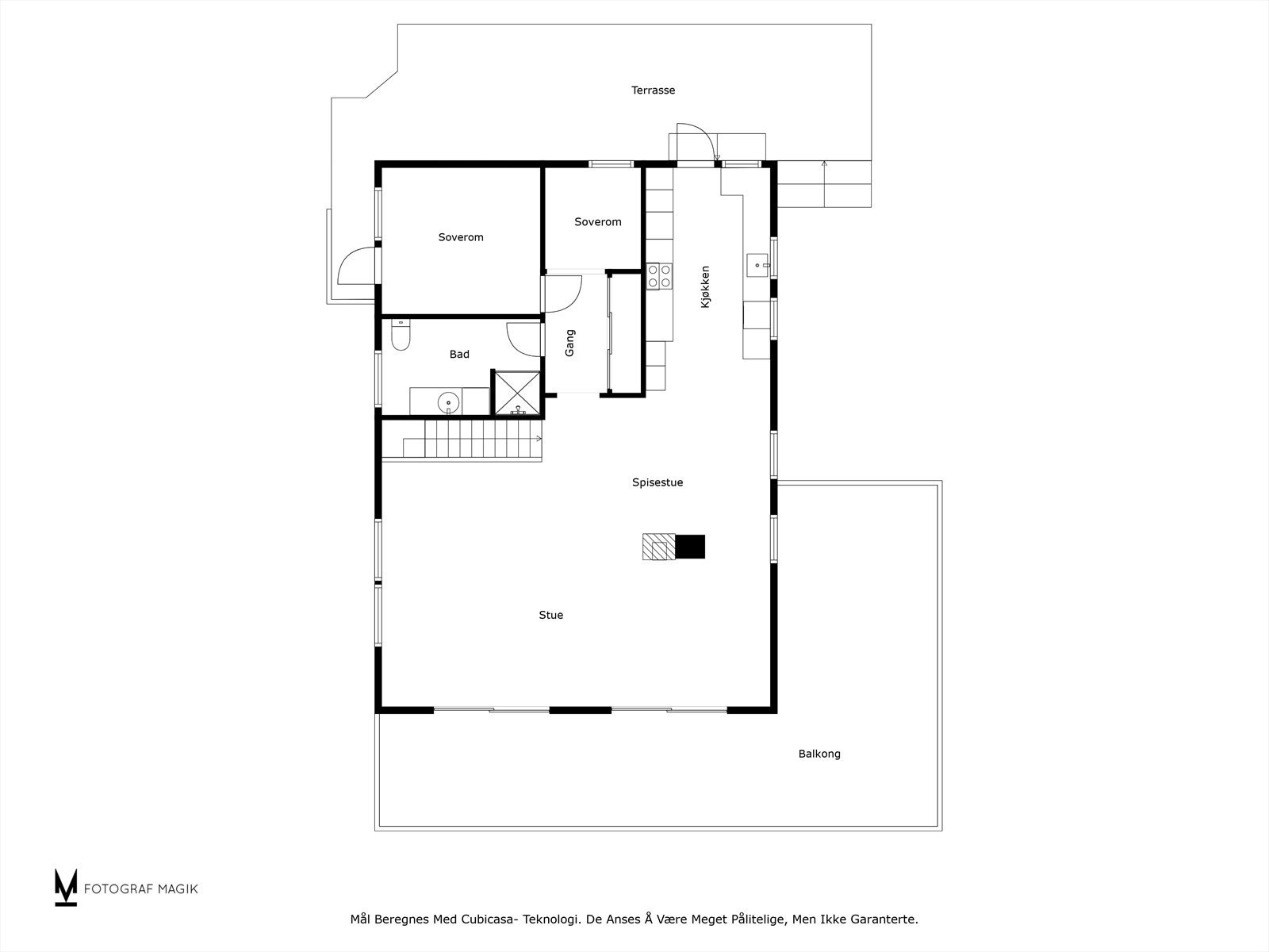 Plantegning - andre plan. Galleribilde