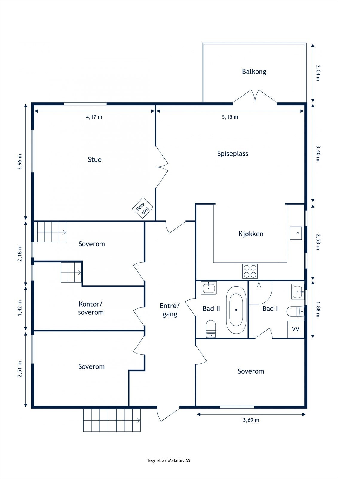 Plantegning. Galleribilde