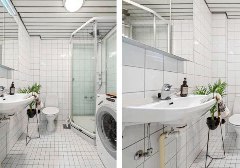 Bad med dusjkabinett. Galleribilde