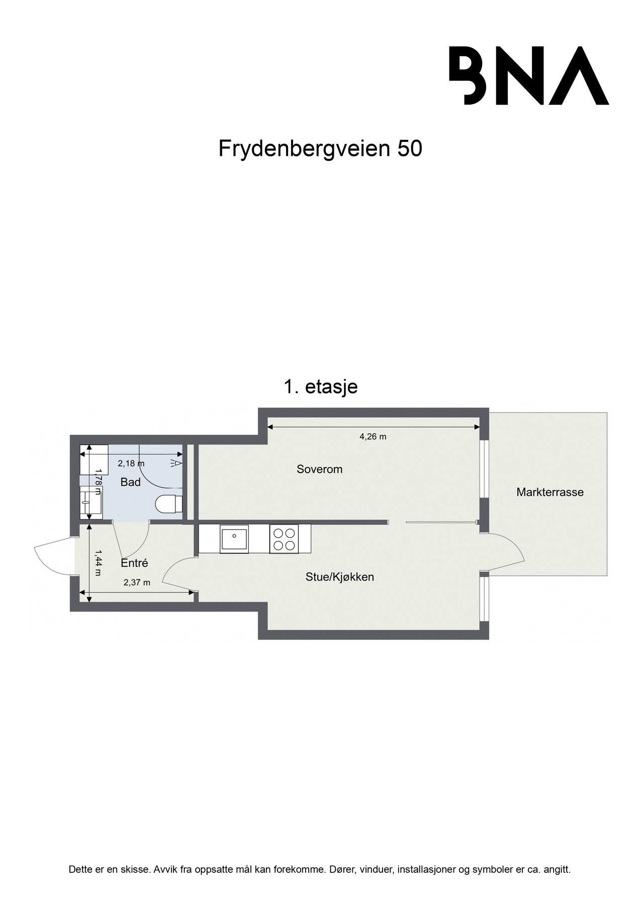 Plantegning Galleribilde