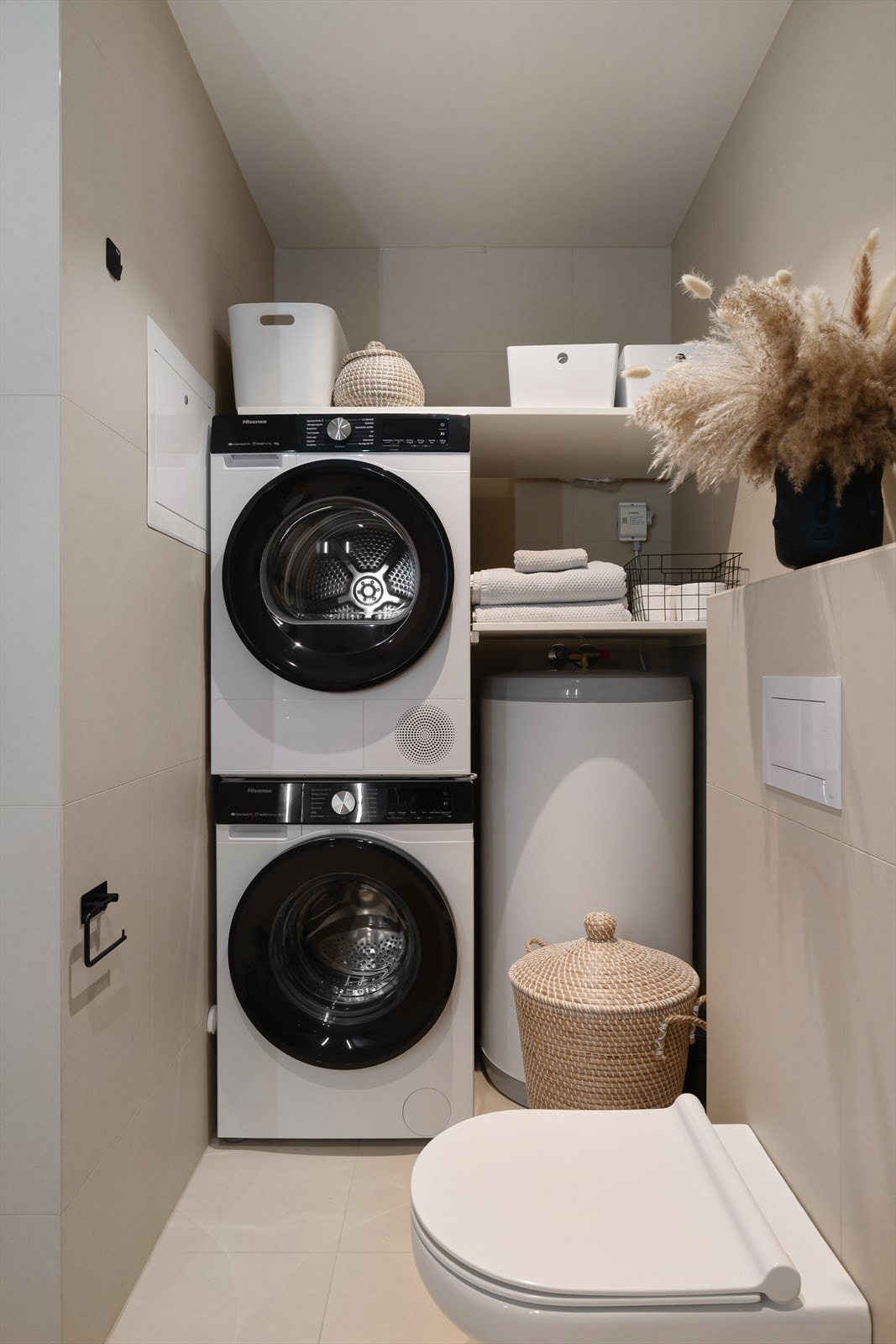 Opplegg for vaskemaskin og tørketrommel kan også nevnes. Galleribilde