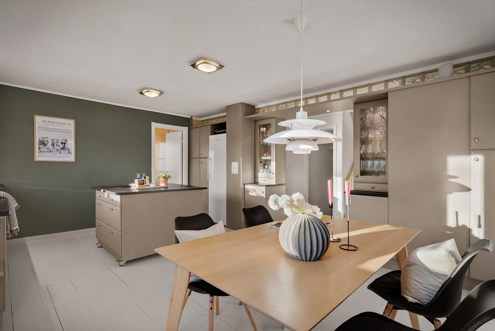 Her kan familien nyte middagen sammen Galleribilde