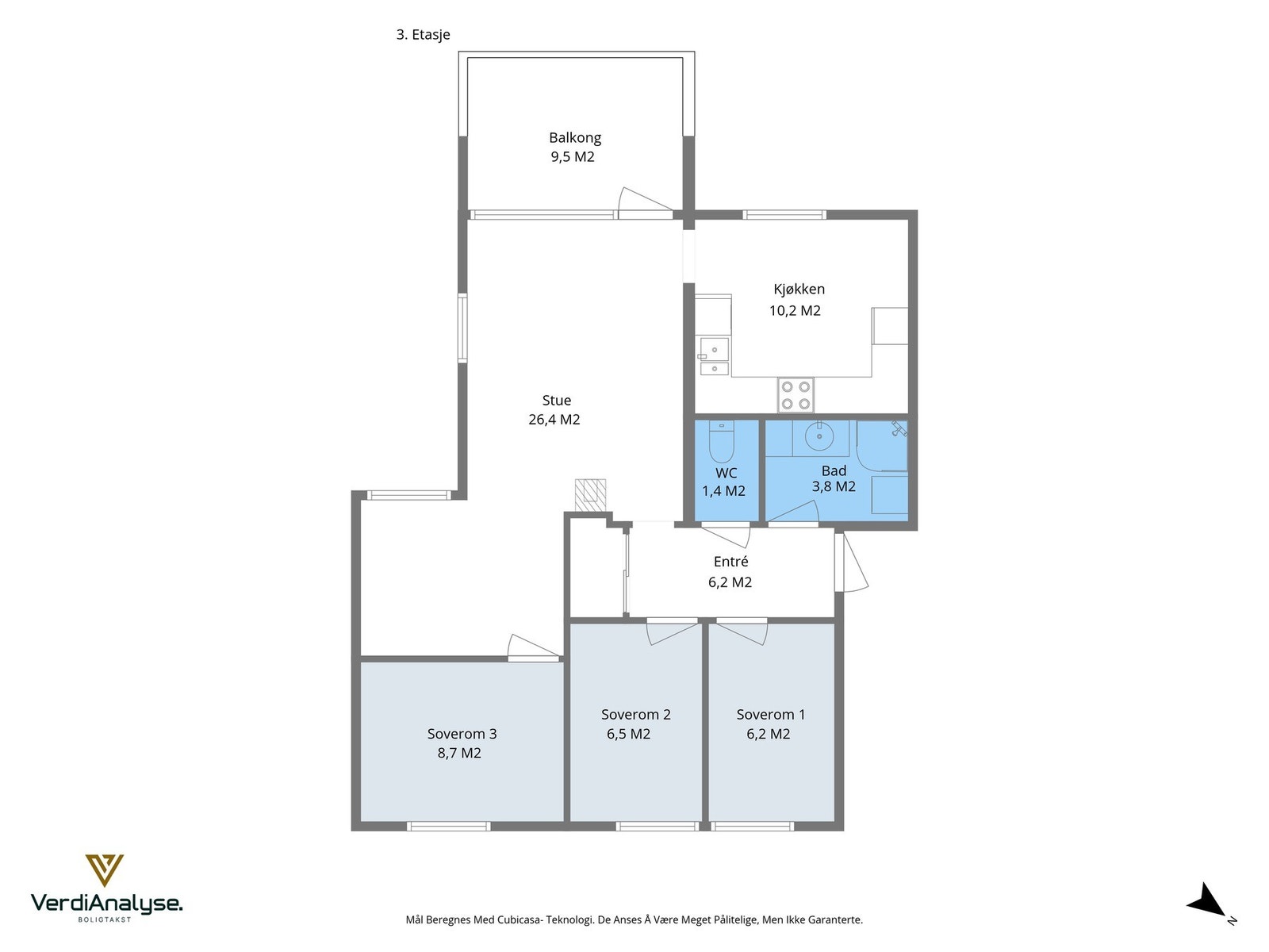 Planskisse Njords veg 28C Galleribilde