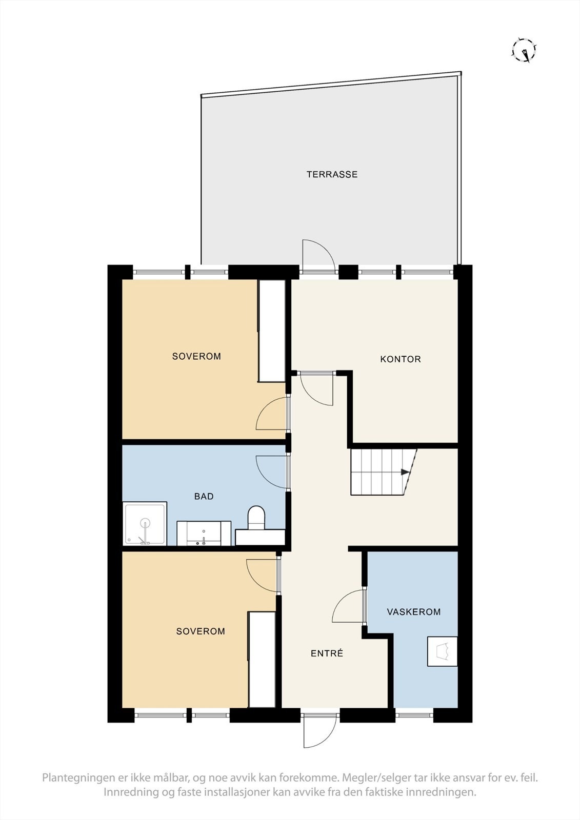 Plantegning av 1. etasje. Galleribilde