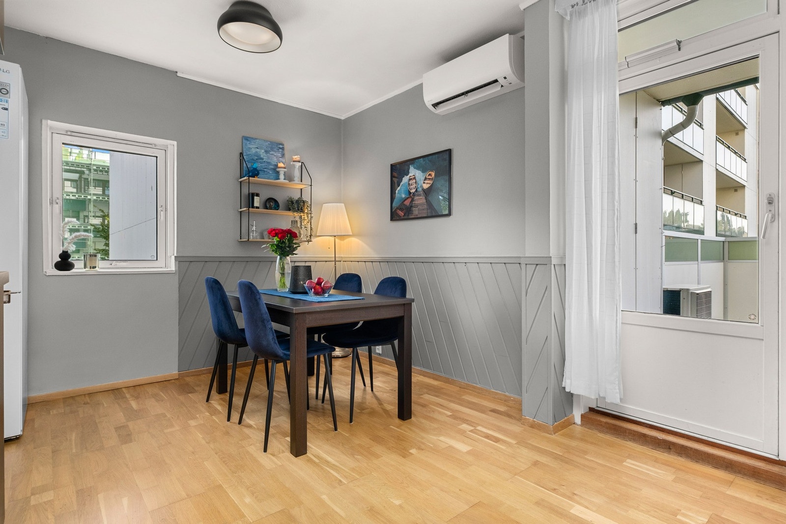 Boligen har både elektrisk og varmepumpe som oppvarmingskilde Galleribilde