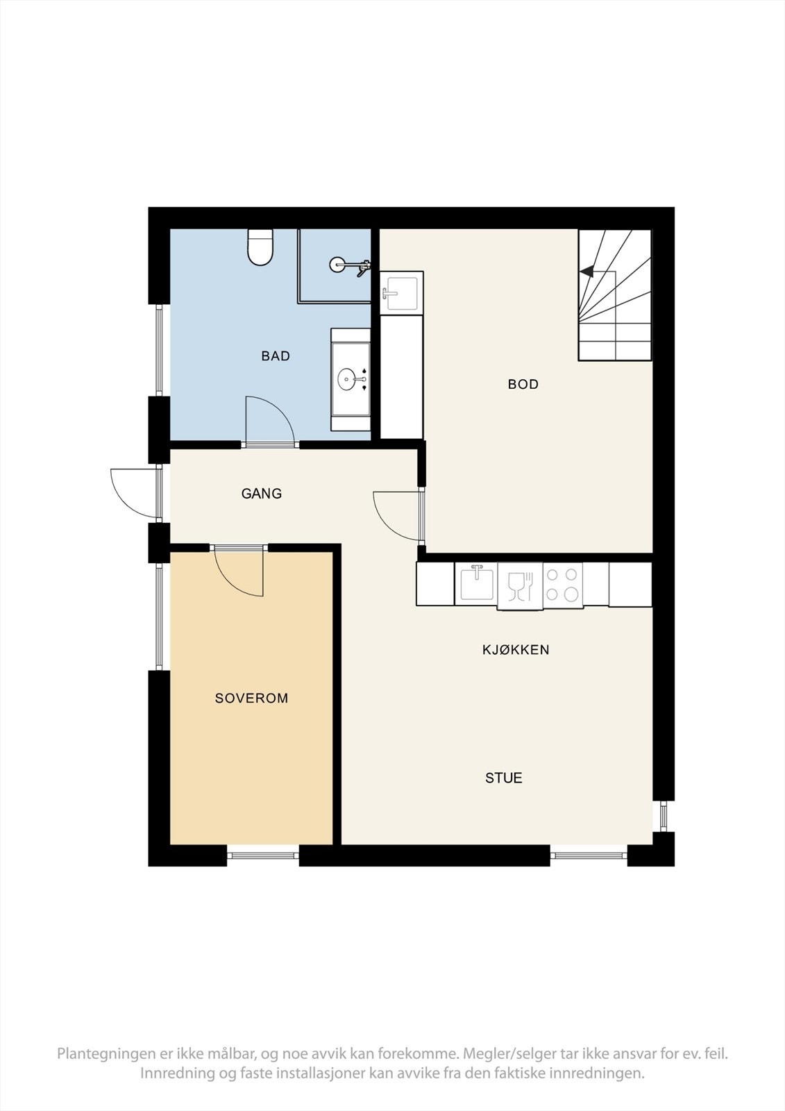 Plantegning underetasje Galleribilde