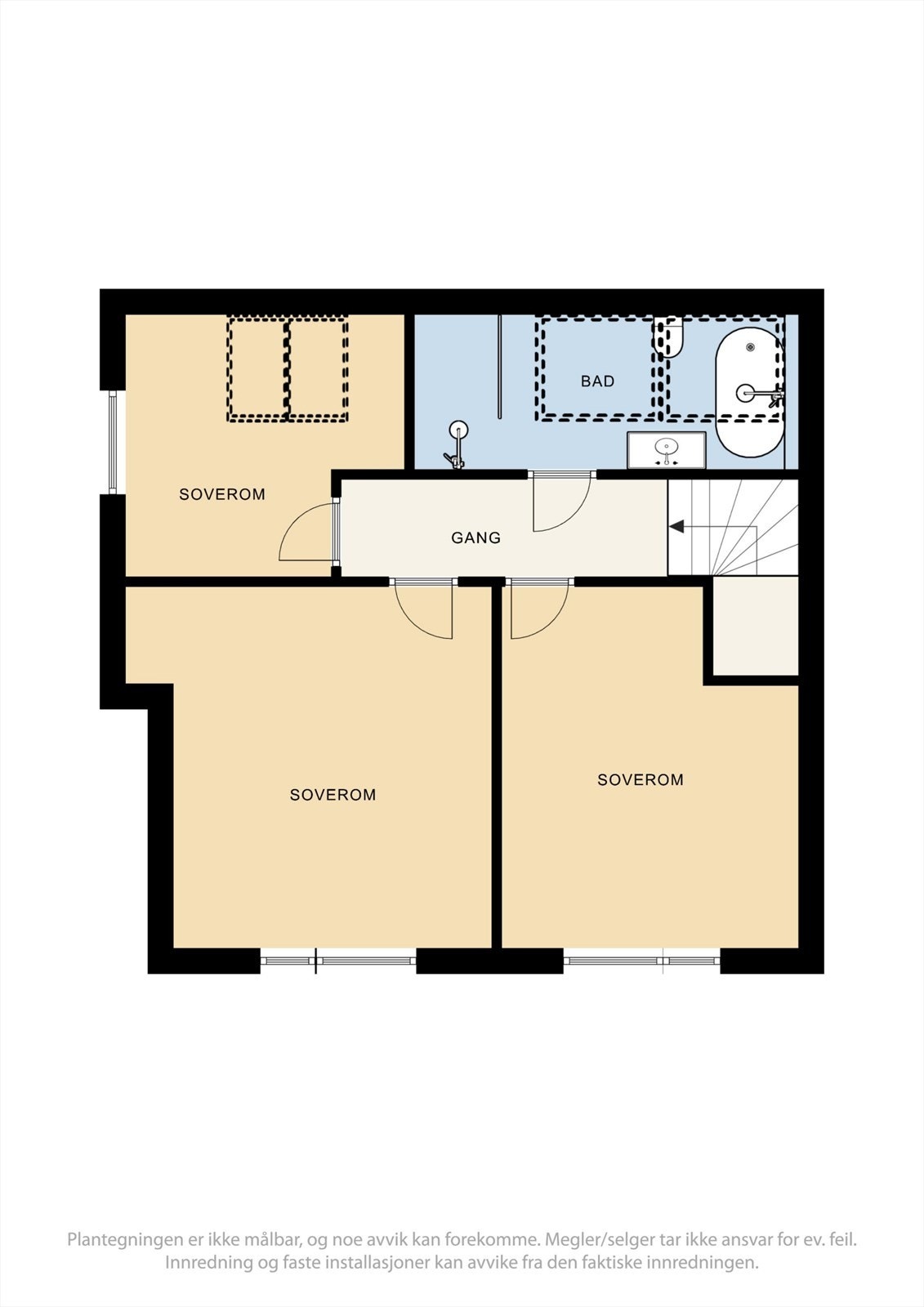 Plantegningn 2. etasje Galleribilde