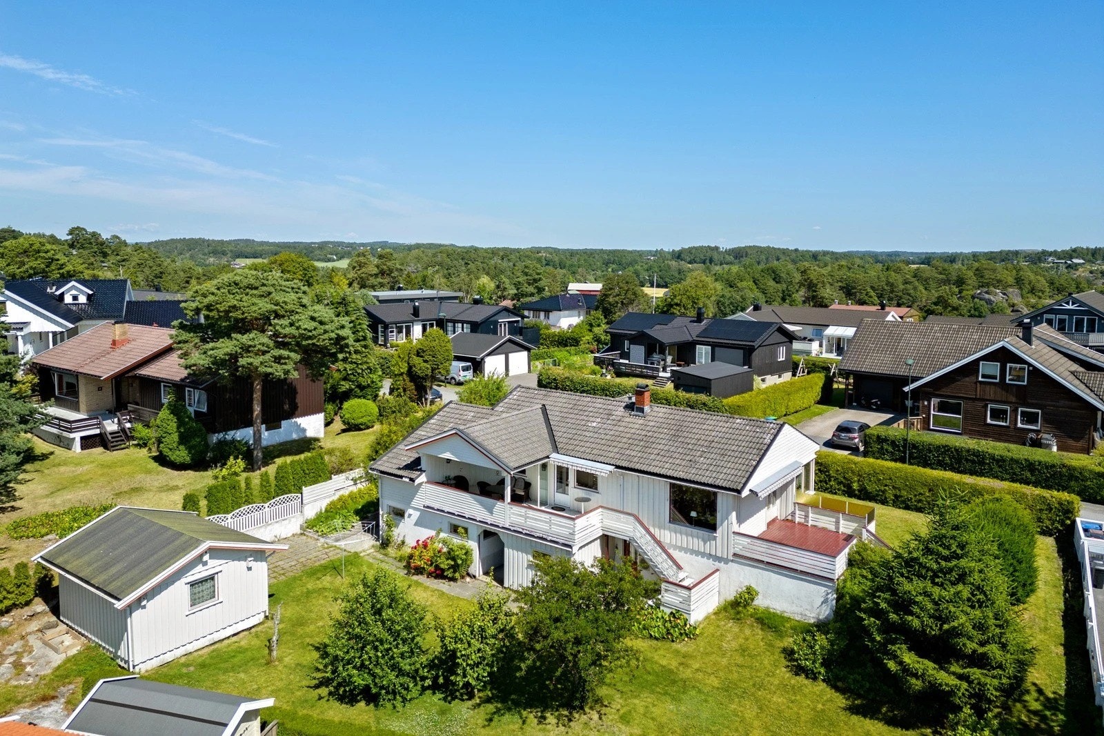 Oversiktsbilde av huset Galleribilde