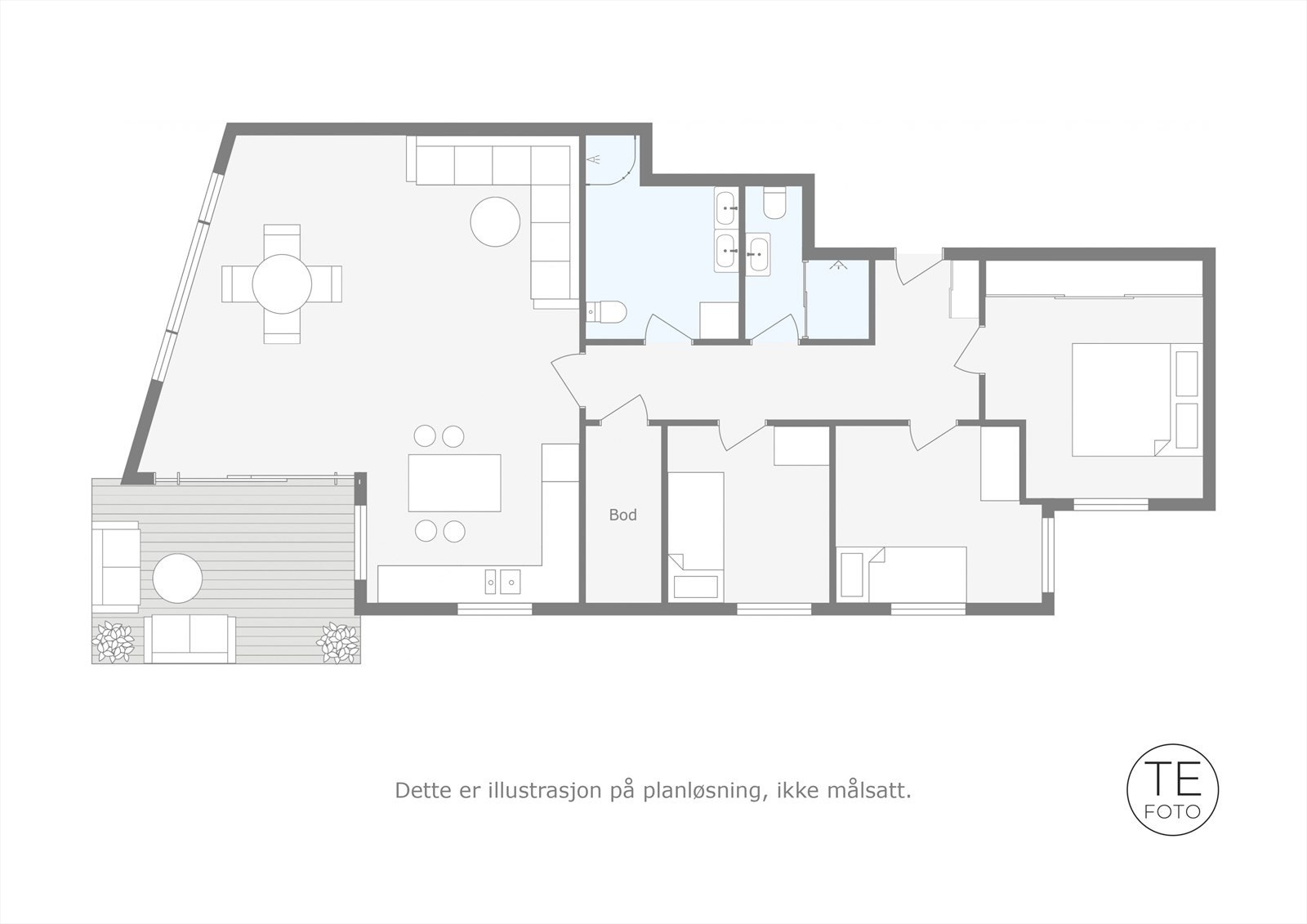 Plantegning 2 etasje. Galleribilde