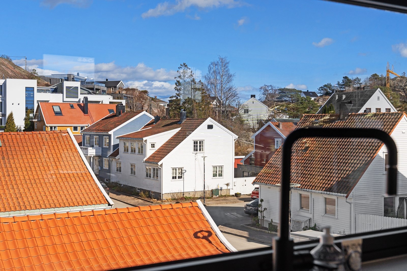 Utsikt fra vinduet på kjøkkenet. Galleribilde