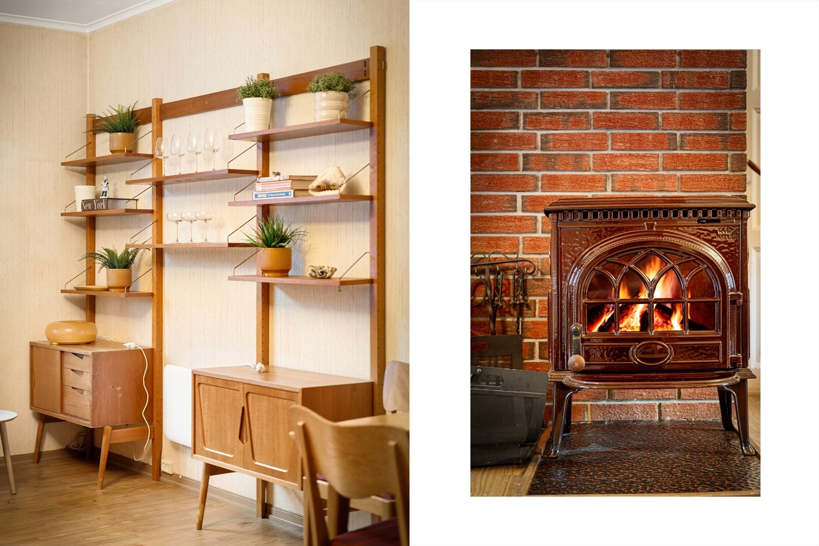 - Peis i stuen sørger for en behagelig innetemperatur - Galleribilde