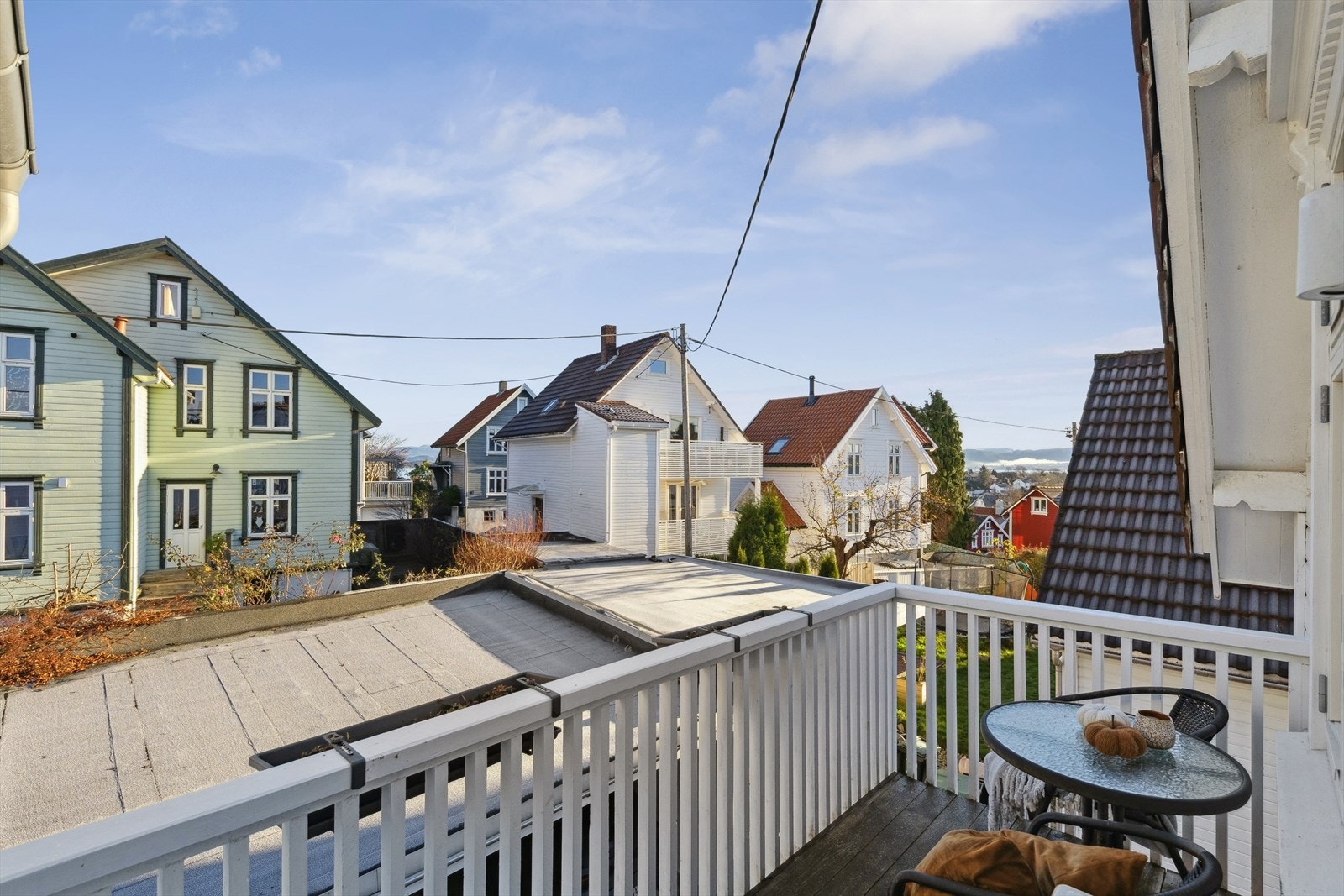 Med utgang fra gangen finner man en koselig balkong. Galleribilde