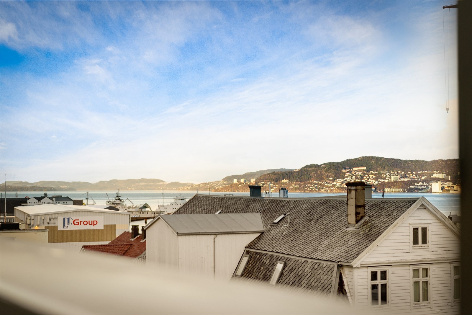 Fantastisk utsikt fra balkongen. Galleribilde
