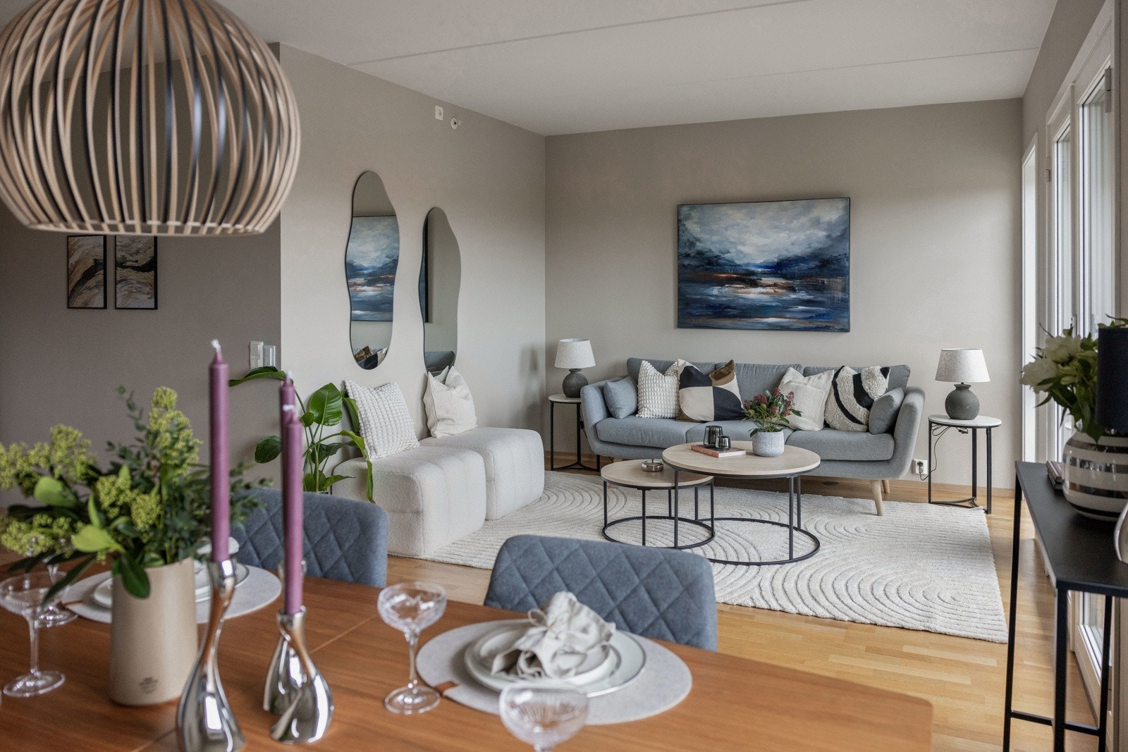 Parkett på gulv. Galleribilde