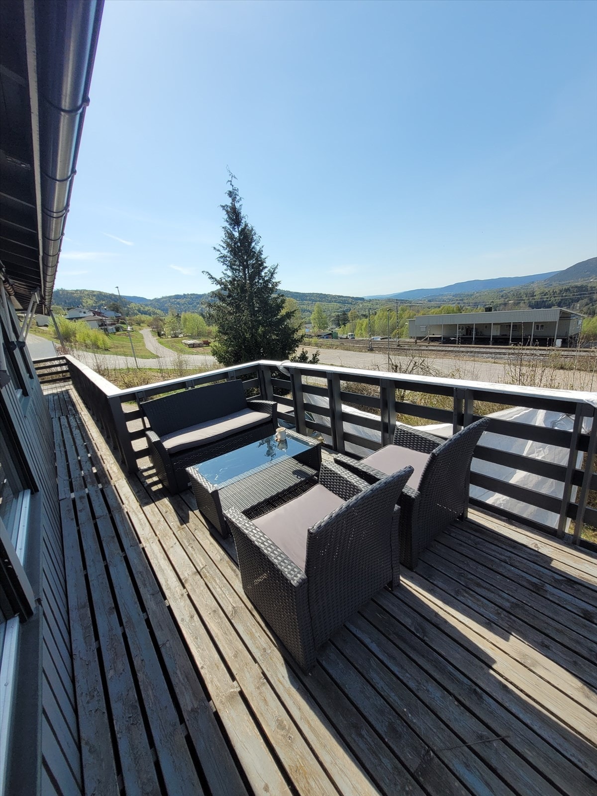 Utsikt fra terrassen Galleribilde