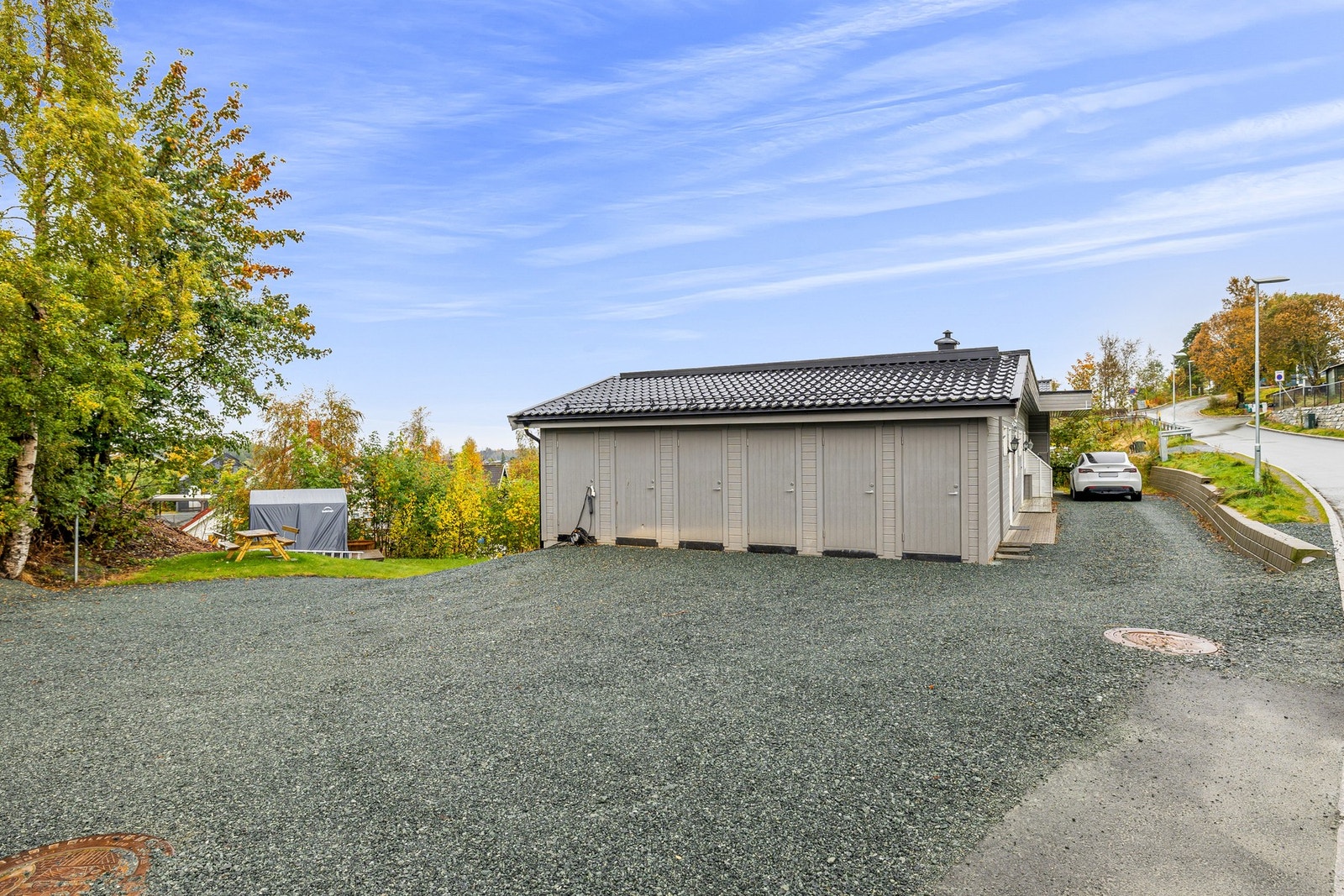 I enden av rekka er det bodplasser. Galleribilde