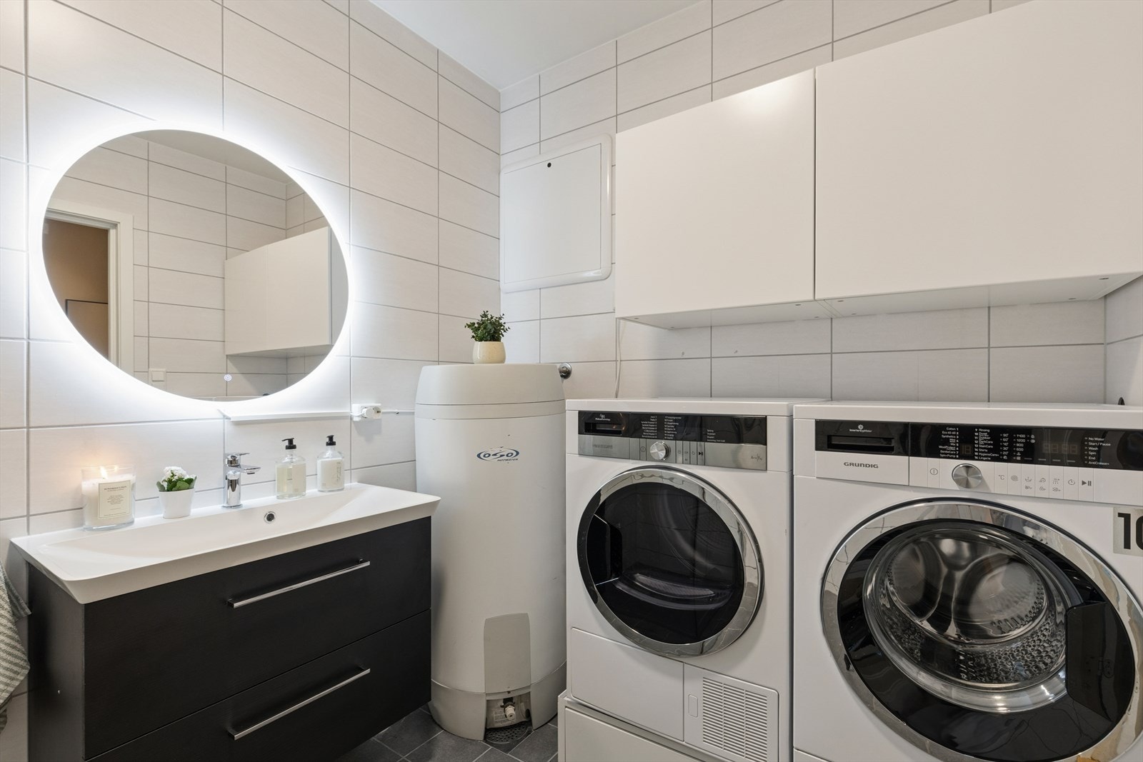 Opplegg for vaskemaskin. Galleribilde