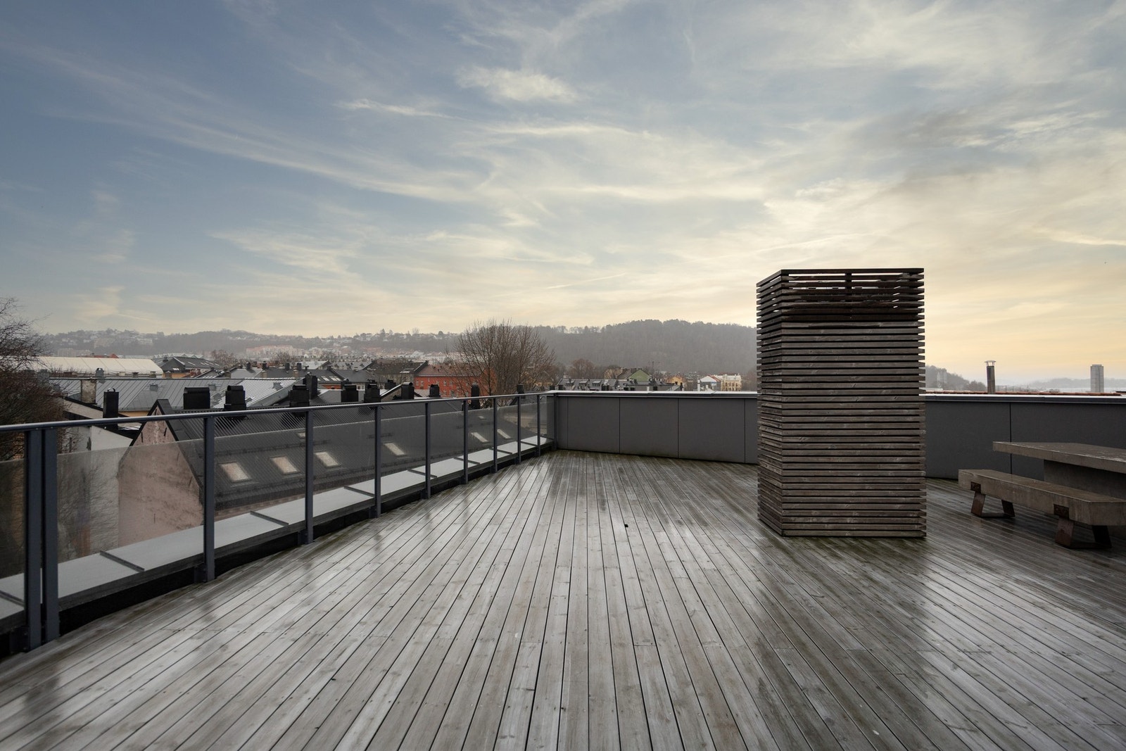 Veldrevet sameie med stor felles takterrasse. Galleribilde