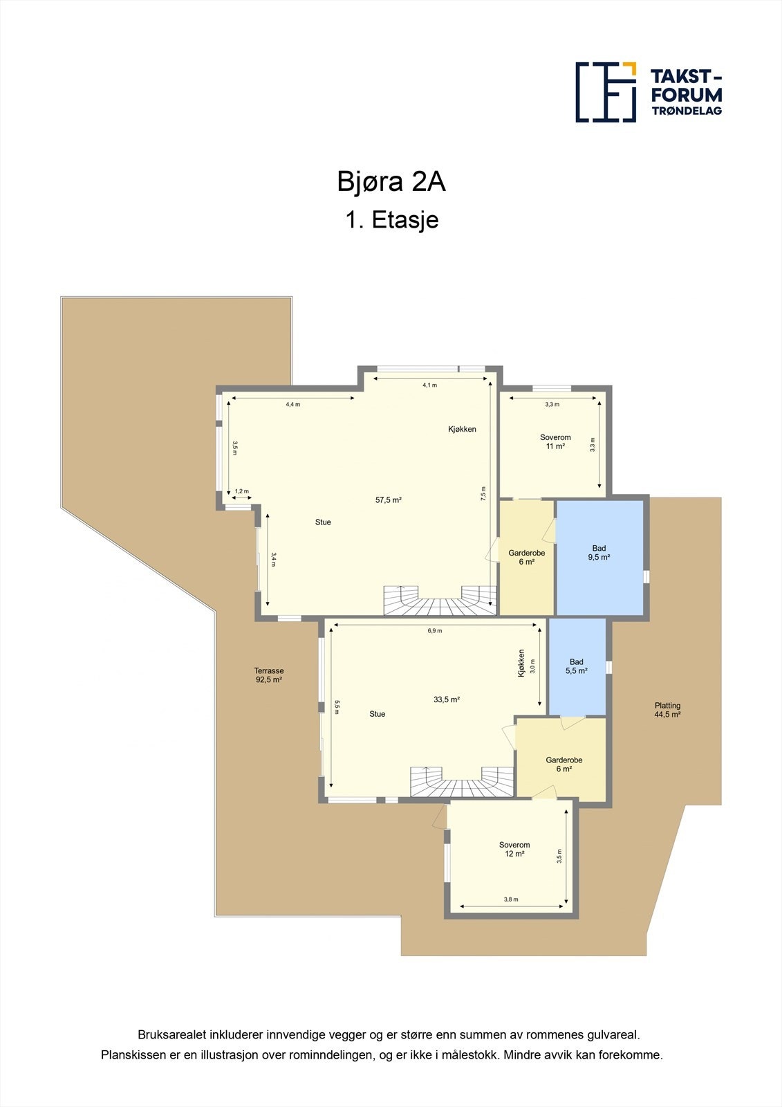 Planskisse - 1. etasje Galleribilde