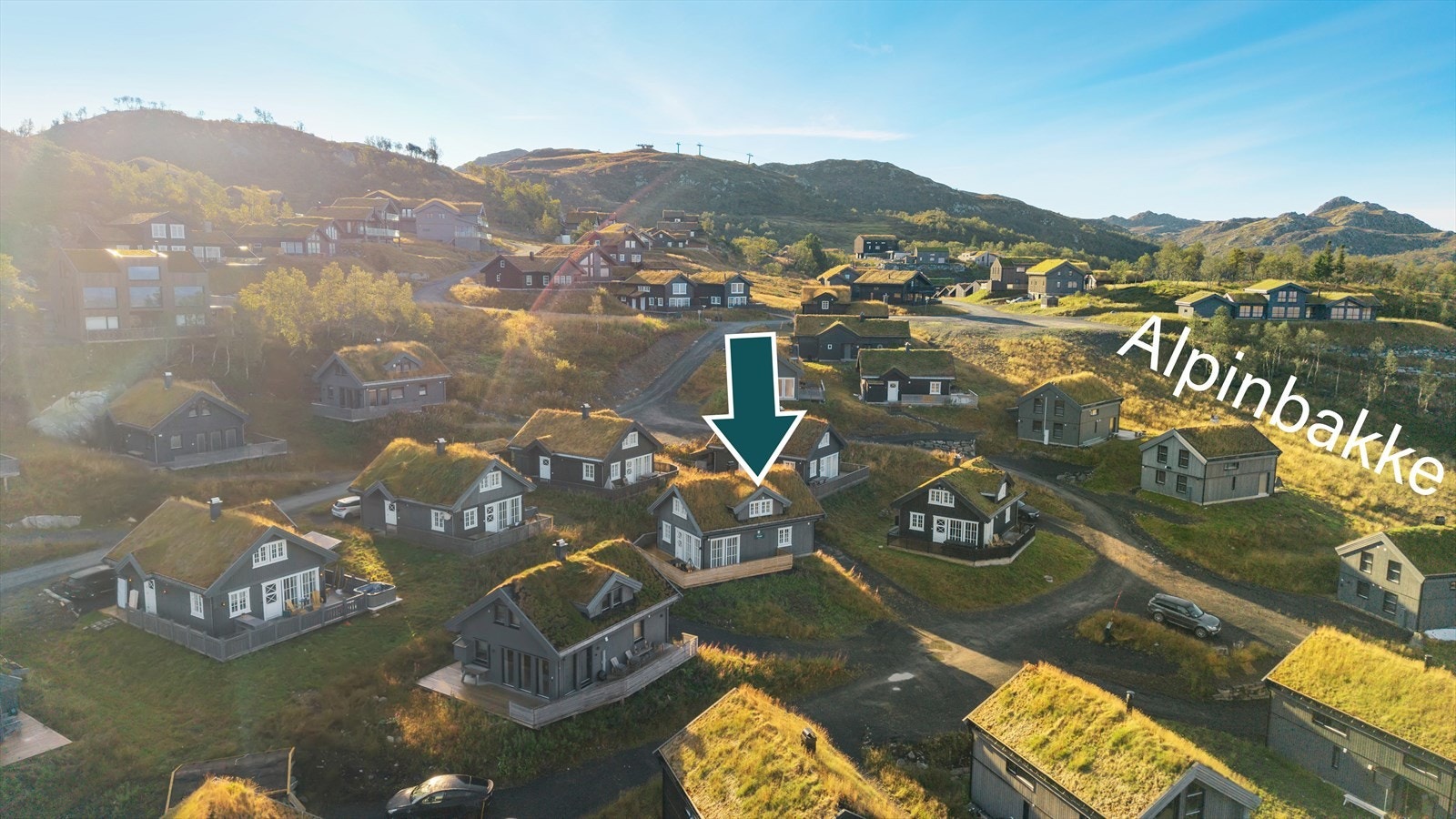 Her bor du midt i smørøyet - med ski rett ut og ski rett inn Galleribilde