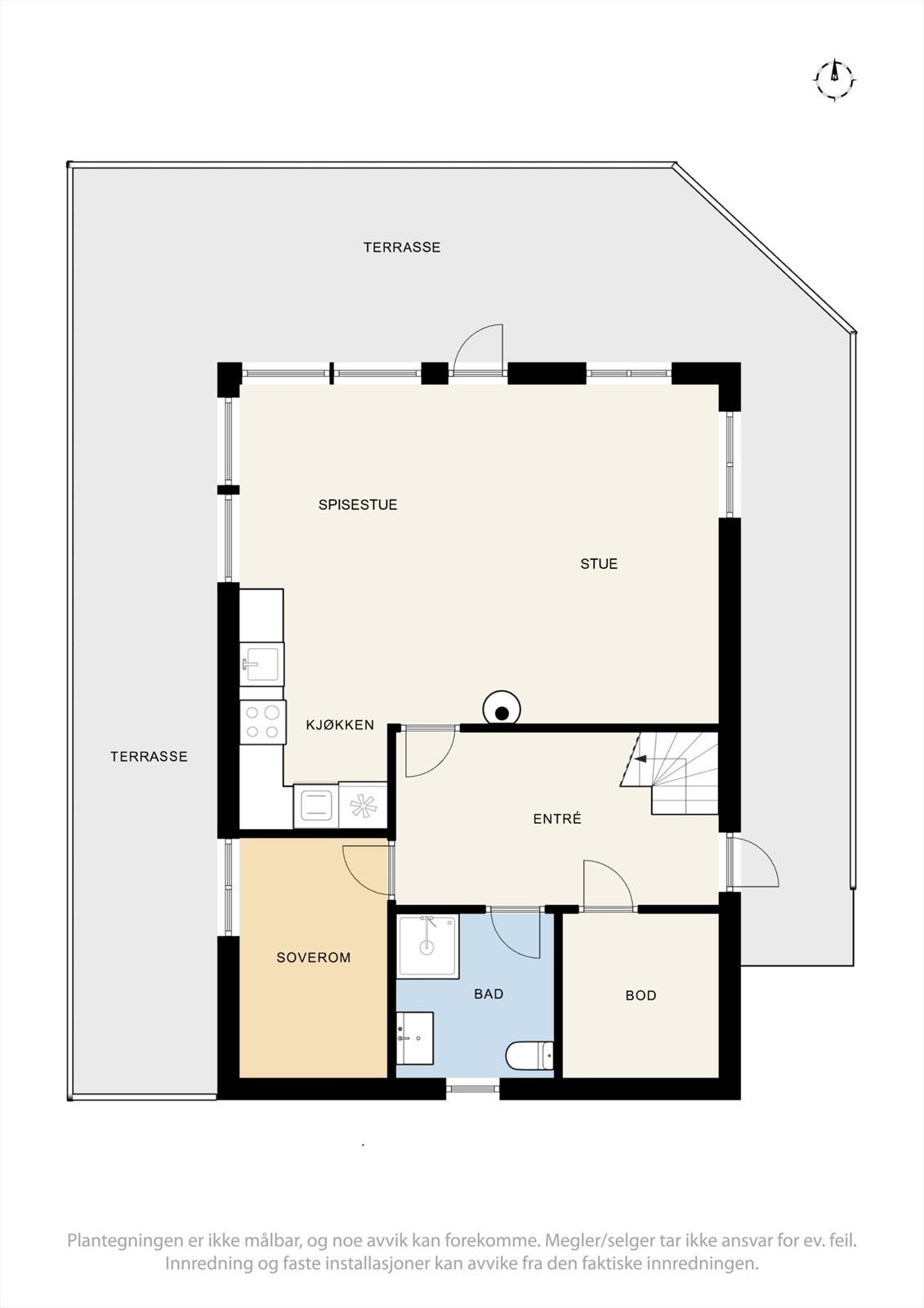 Plantegning - 1.etasje. Galleribilde