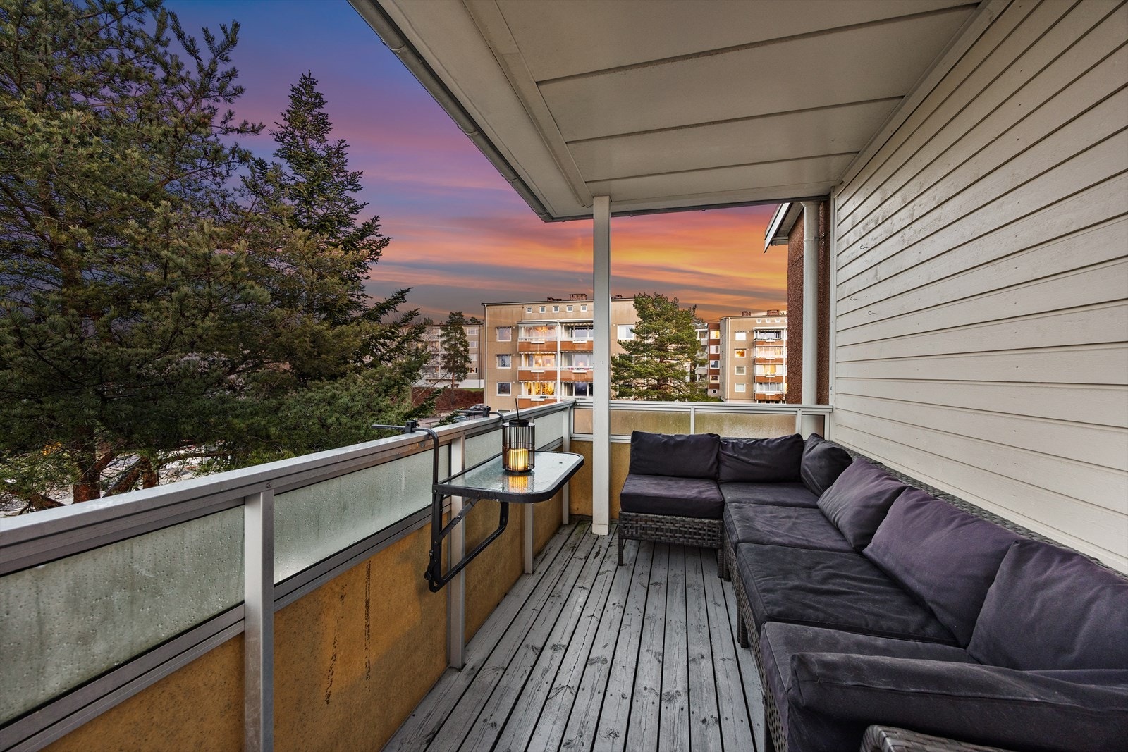 Et privat uterom for å nyte lange sommerkvelder. Galleribilde