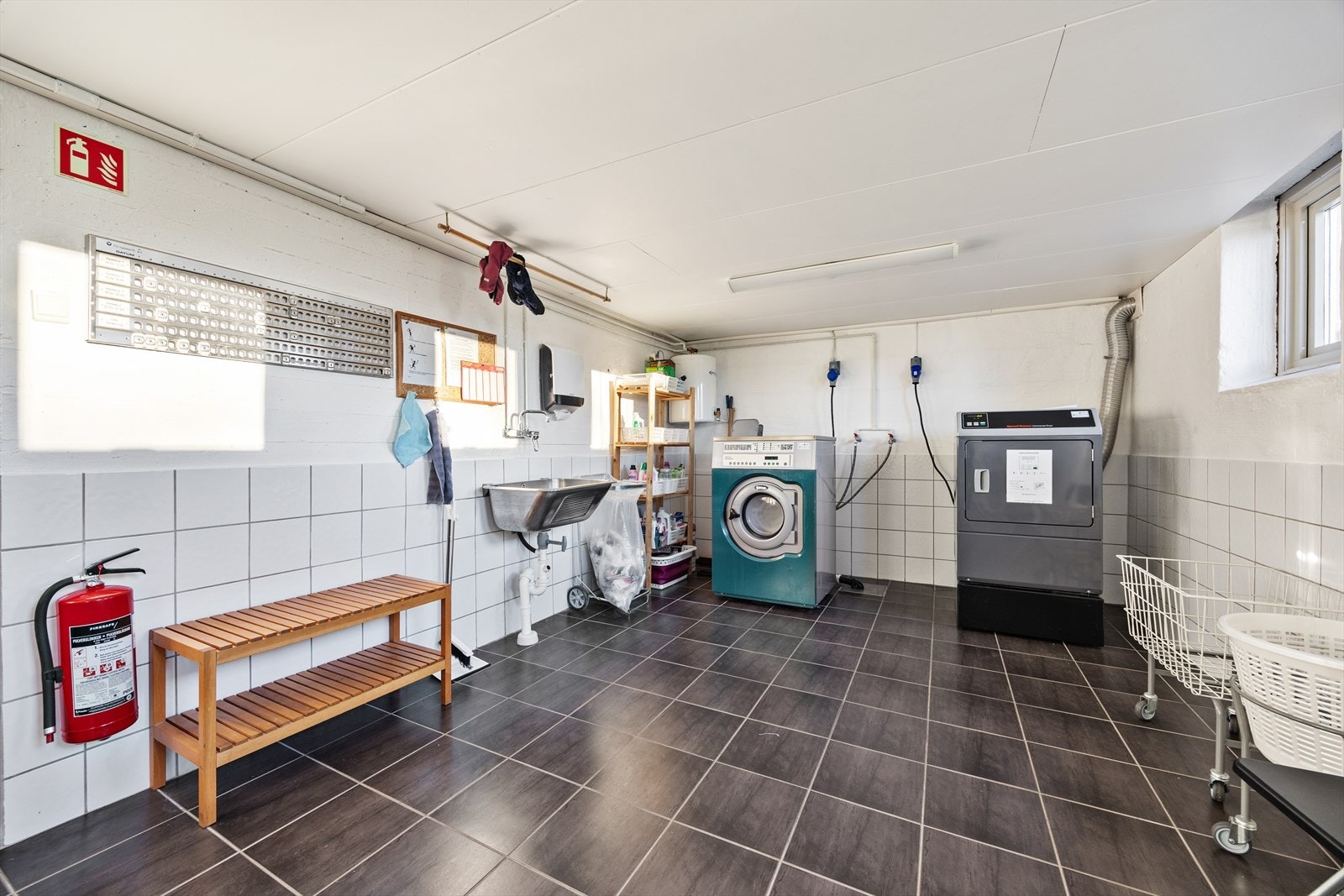 Borettslaget har et fellesvaskeri som er tilgjengelig for beboerne. Galleribilde