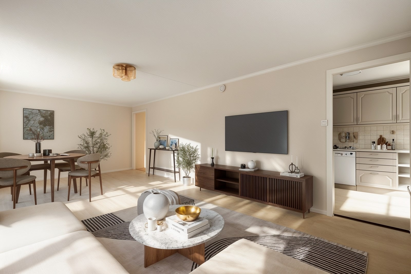 Bildet er digitalt møblert og kun en illustrasjon. Galleribilde