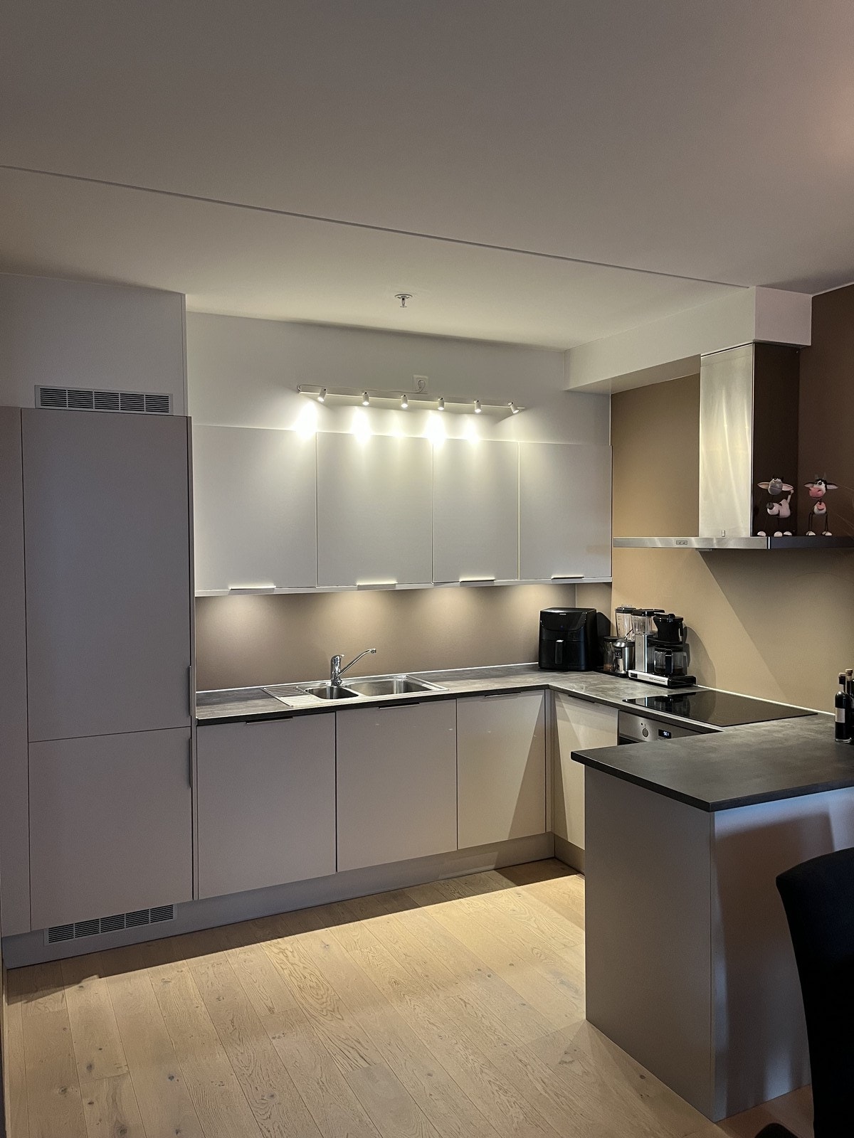 Kjøkken med integrerte hvitevarer Galleribilde