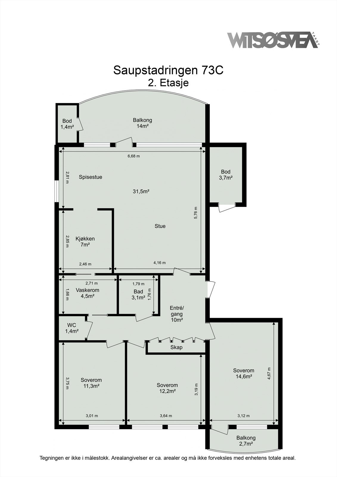 Planskisse Galleribilde