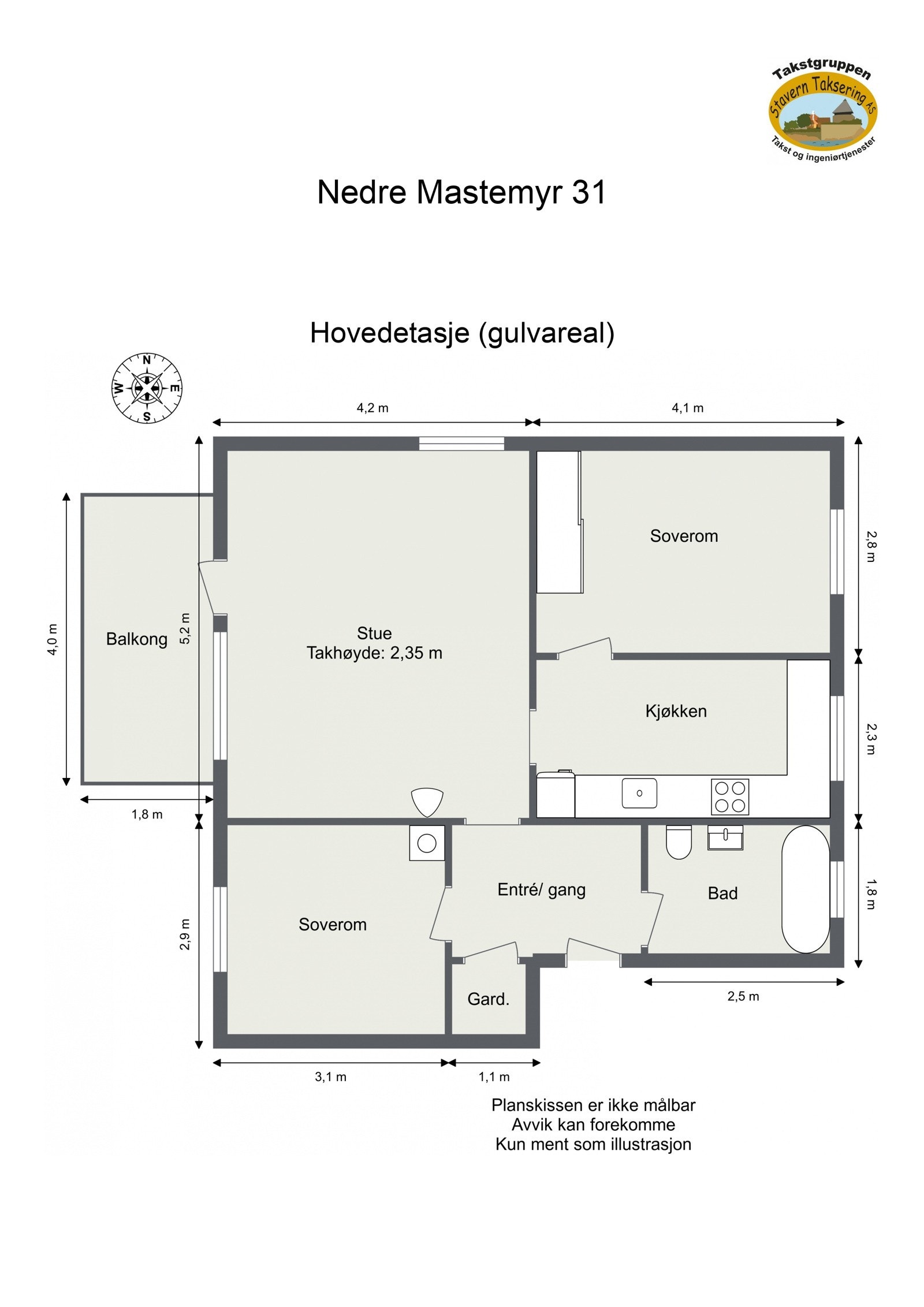 Plantegning Galleribilde