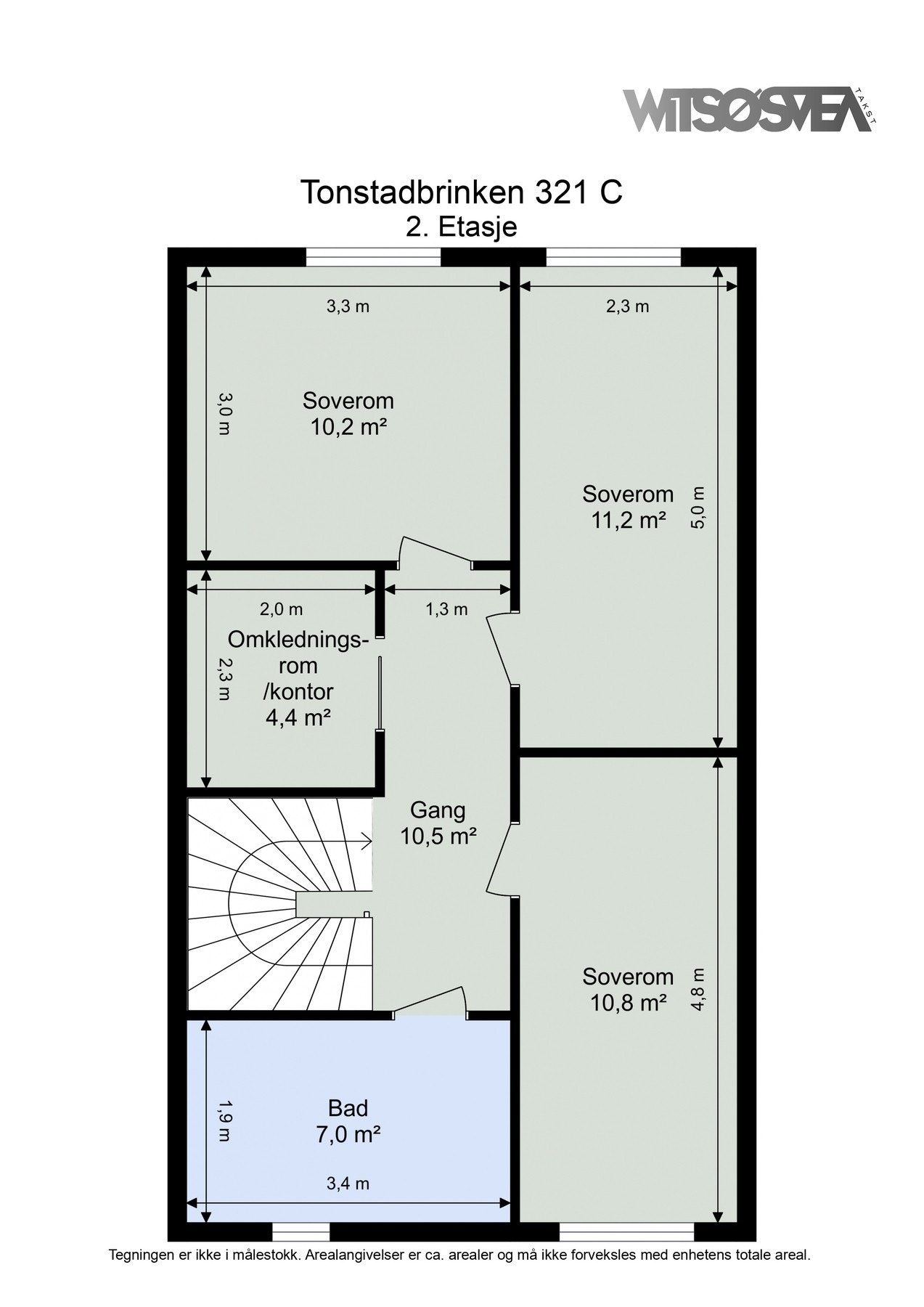 Planskisse 2.etasje Galleribilde